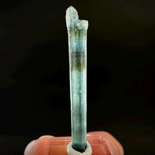 Indicolite Tourmaline Crystal | Natural Blue-Green Mineral Specimen from Pakistan