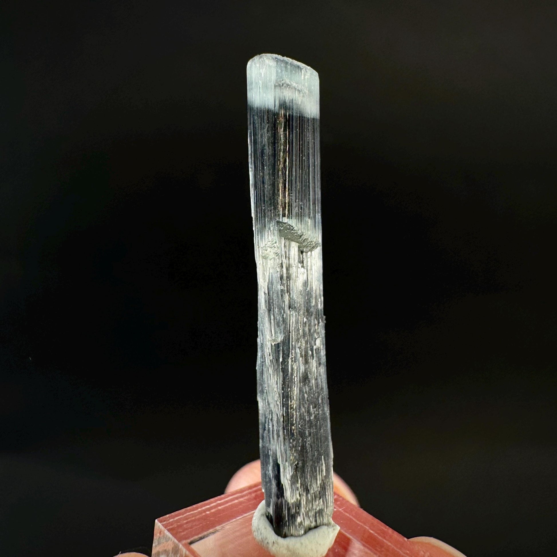 Indicolite Tourmaline Crystal | Natural Blue-Green Mineral Specimen from Pakistan