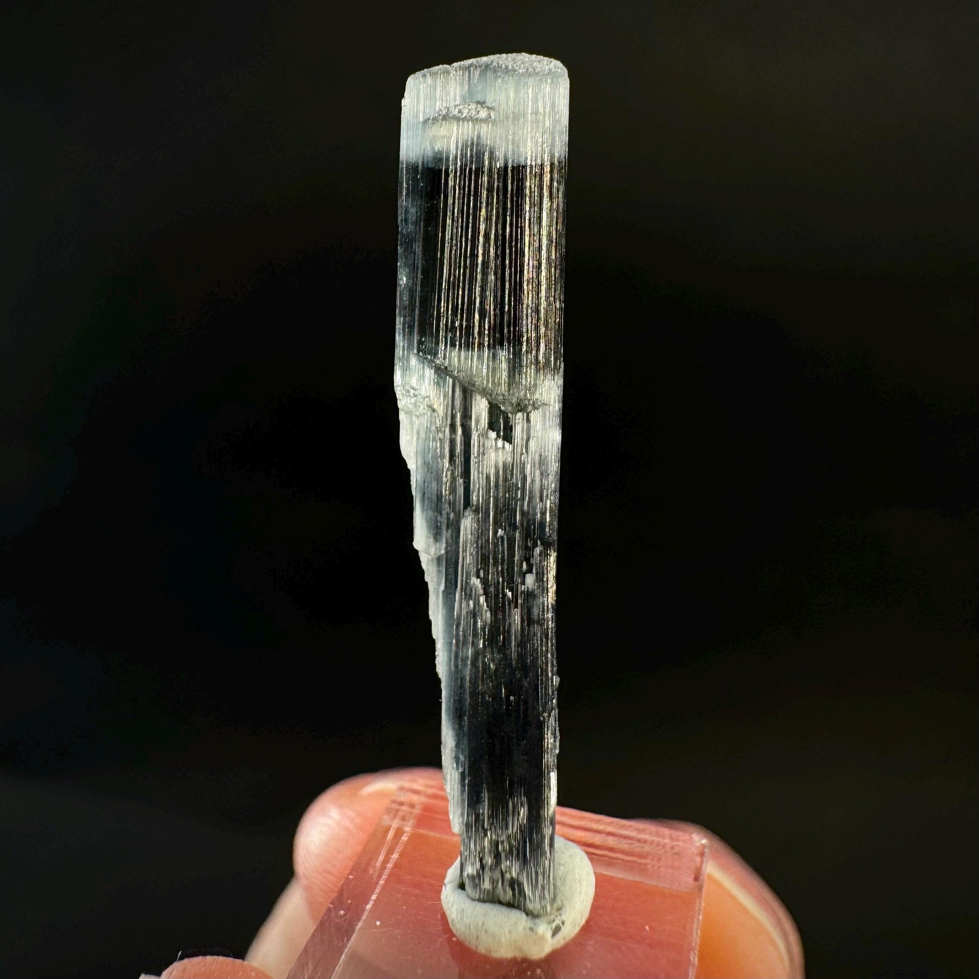 Indicolite Tourmaline Crystal | Natural Blue-Green Mineral Specimen from Pakistan