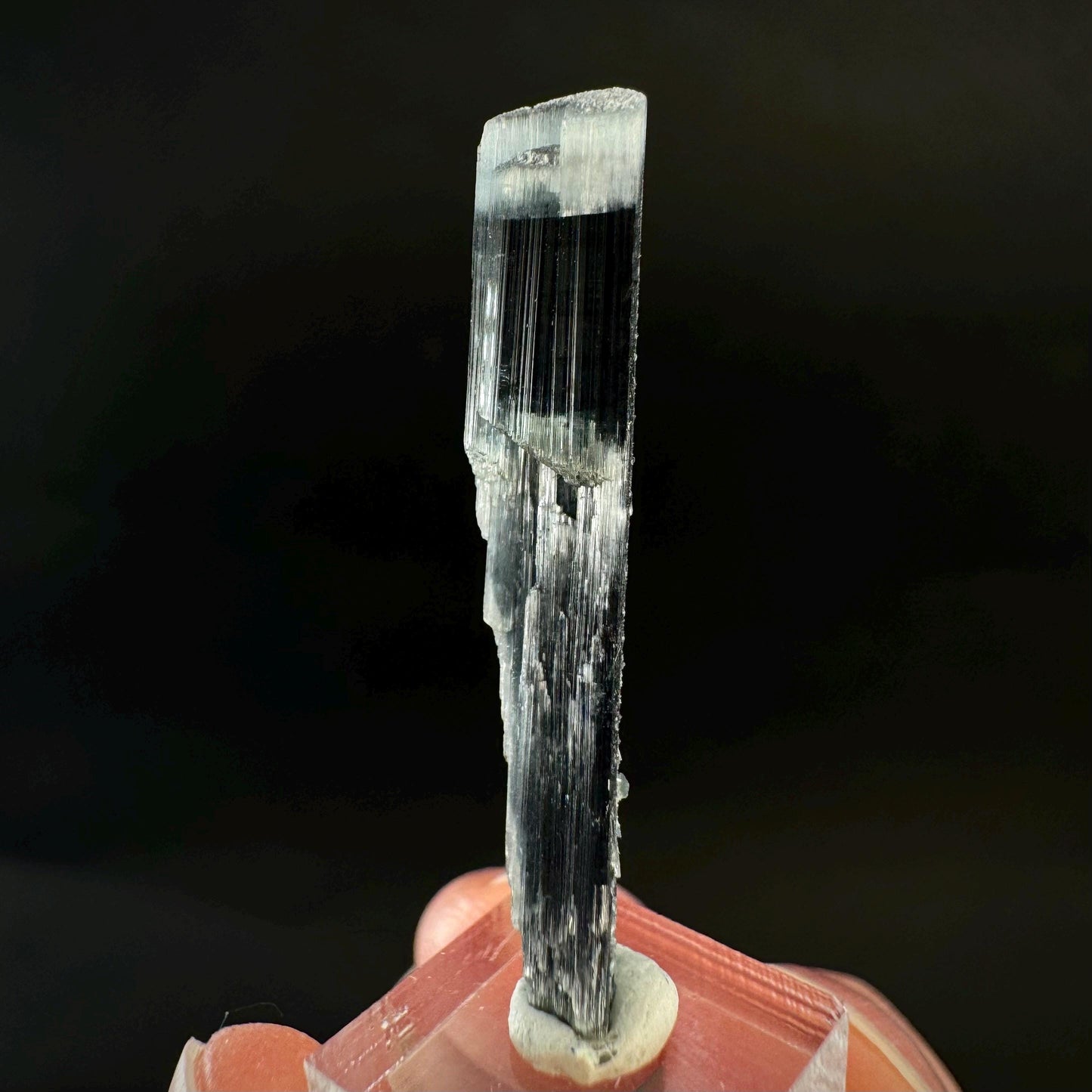 Indicolite Tourmaline Crystal | Natural Blue-Green Mineral Specimen from Pakistan