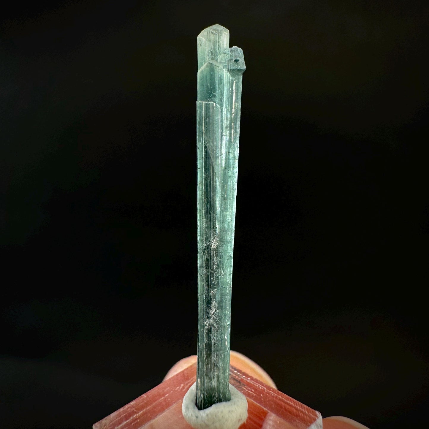 Indicolite Tourmaline Crystal | Natural Blue-Green Mineral Specimen from Pakistan