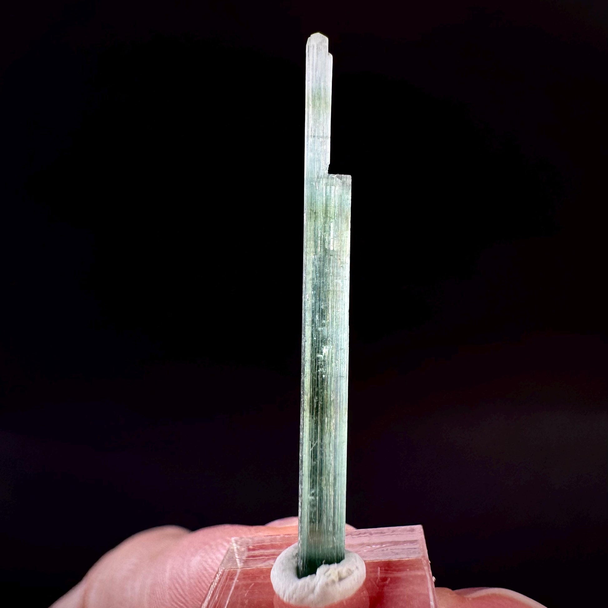 Indicolite Tourmaline Crystal | Natural Blue-Green Mineral Specimen from Pakistan