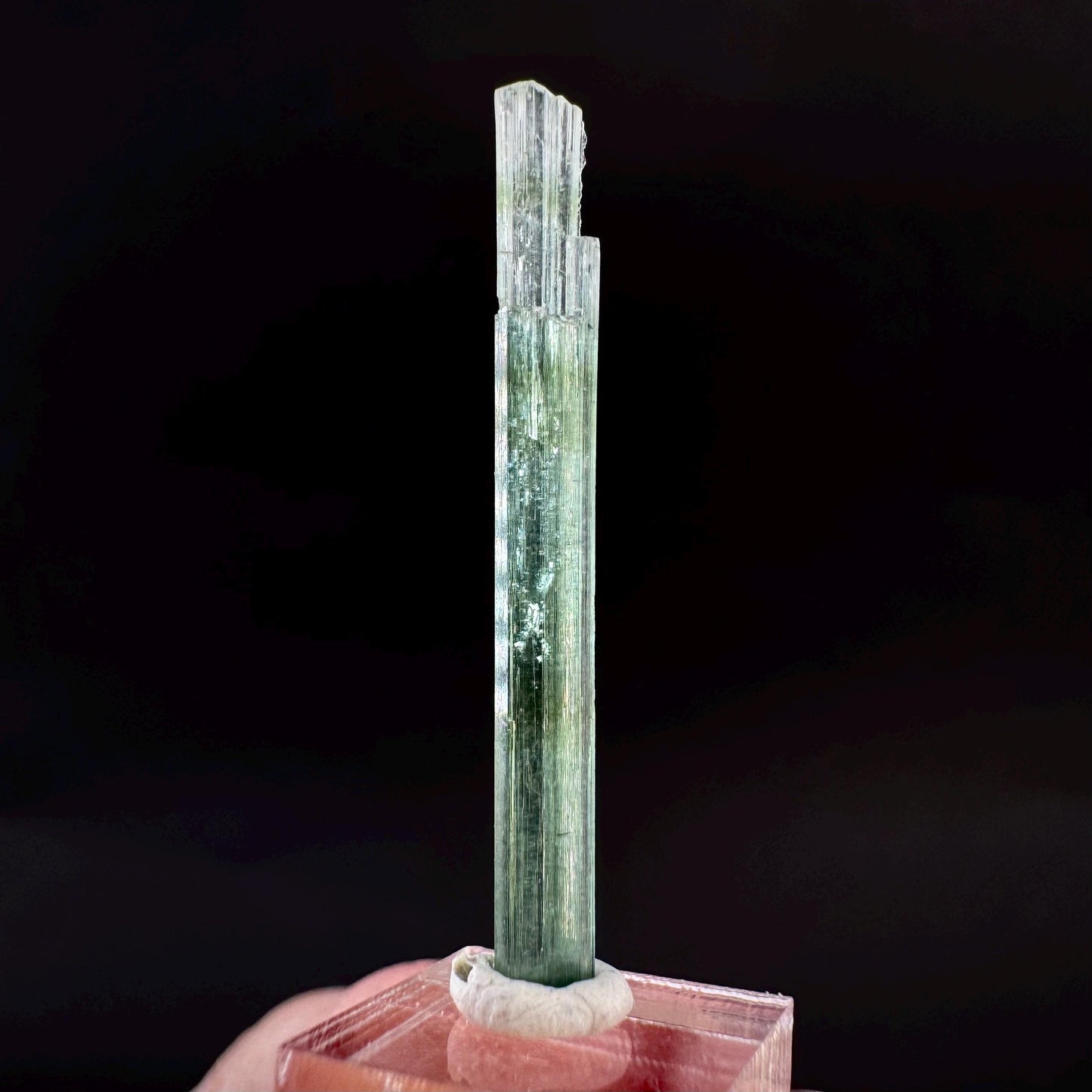 Indicolite Tourmaline Crystal | Natural Blue-Green Mineral Specimen from Pakistan
