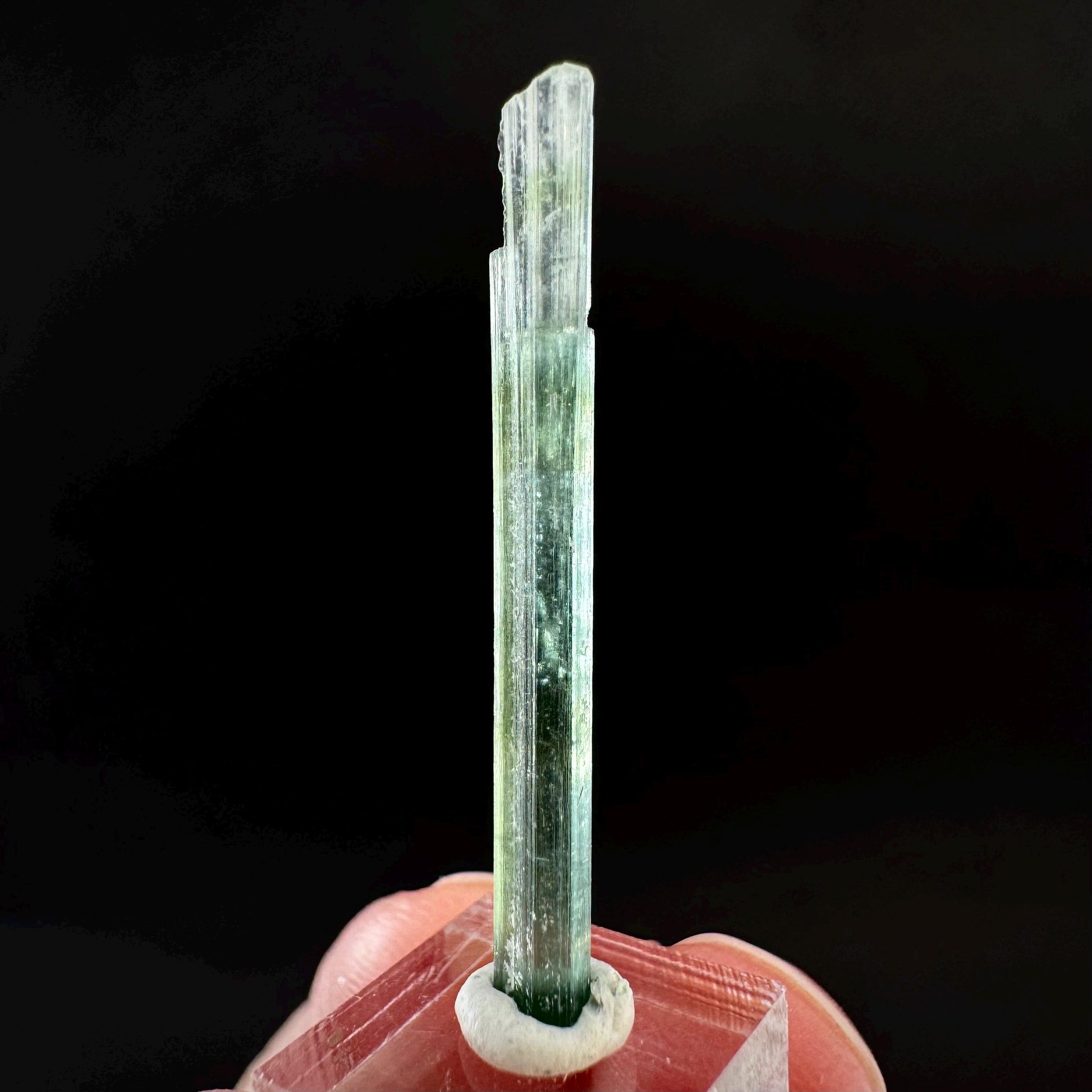Indicolite Tourmaline Crystal | Natural Blue-Green Mineral Specimen from Pakistan
