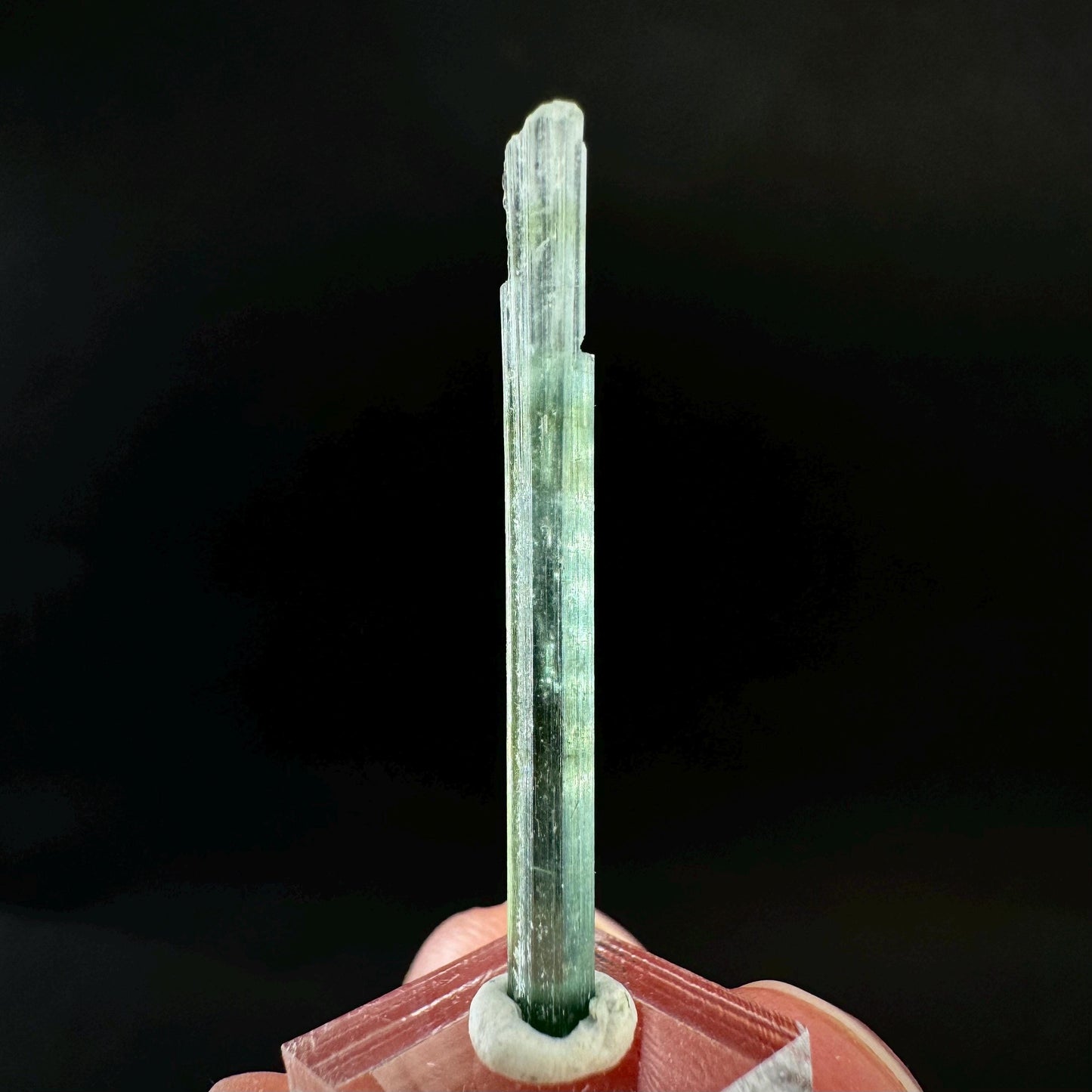Indicolite Tourmaline Crystal | Natural Blue-Green Mineral Specimen from Pakistan