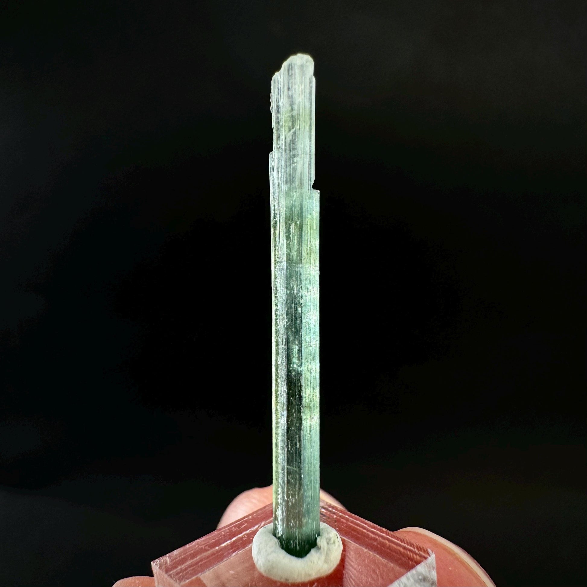 Indicolite Tourmaline Crystal | Natural Blue-Green Mineral Specimen from Pakistan