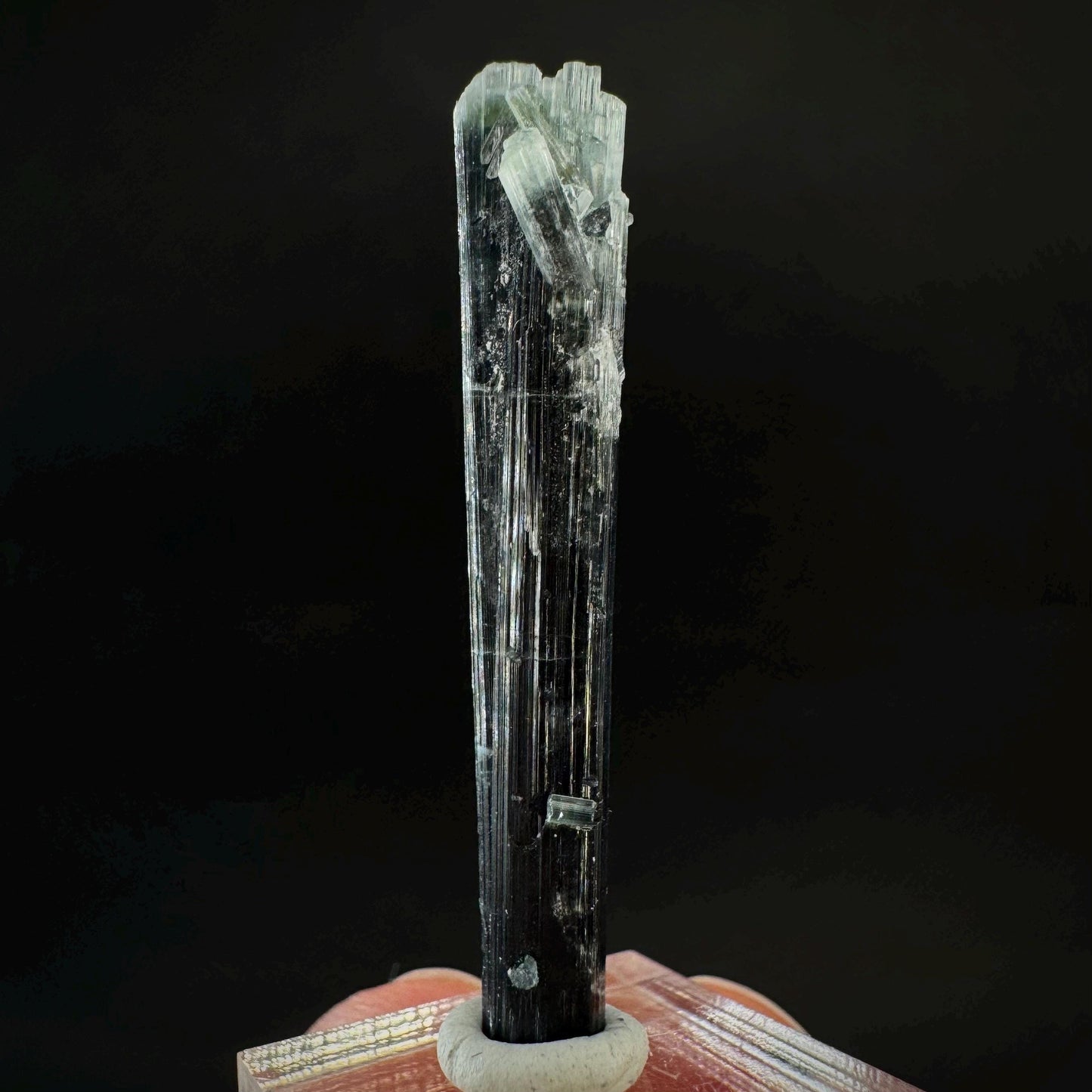 Indicolite Tourmaline Crystal | Natural Blue-Green Mineral Specimen from Pakistan