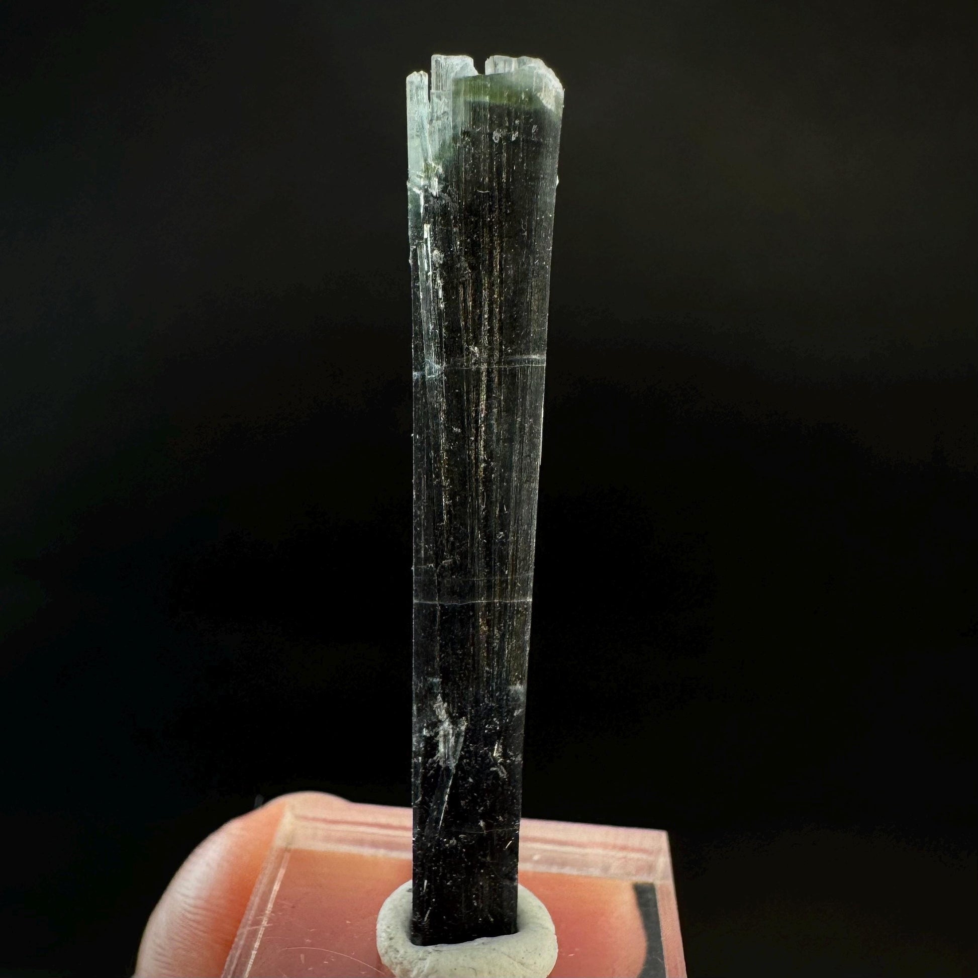 Indicolite Tourmaline Crystal | Natural Blue-Green Mineral Specimen from Pakistan