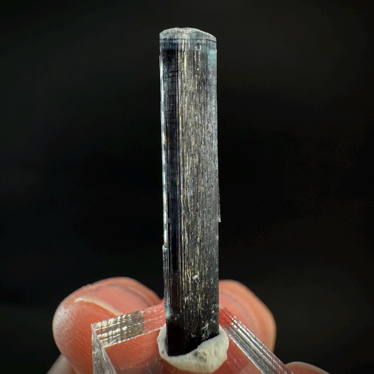 Indicolite Tourmaline Crystal | Natural Blue-Green Mineral Specimen from Pakistan