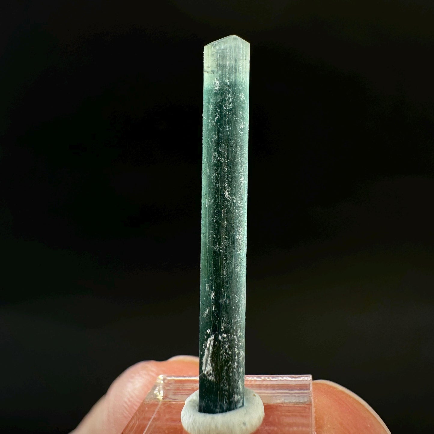Indicolite Tourmaline Crystal | Natural Blue-Green Mineral Specimen from Pakistan