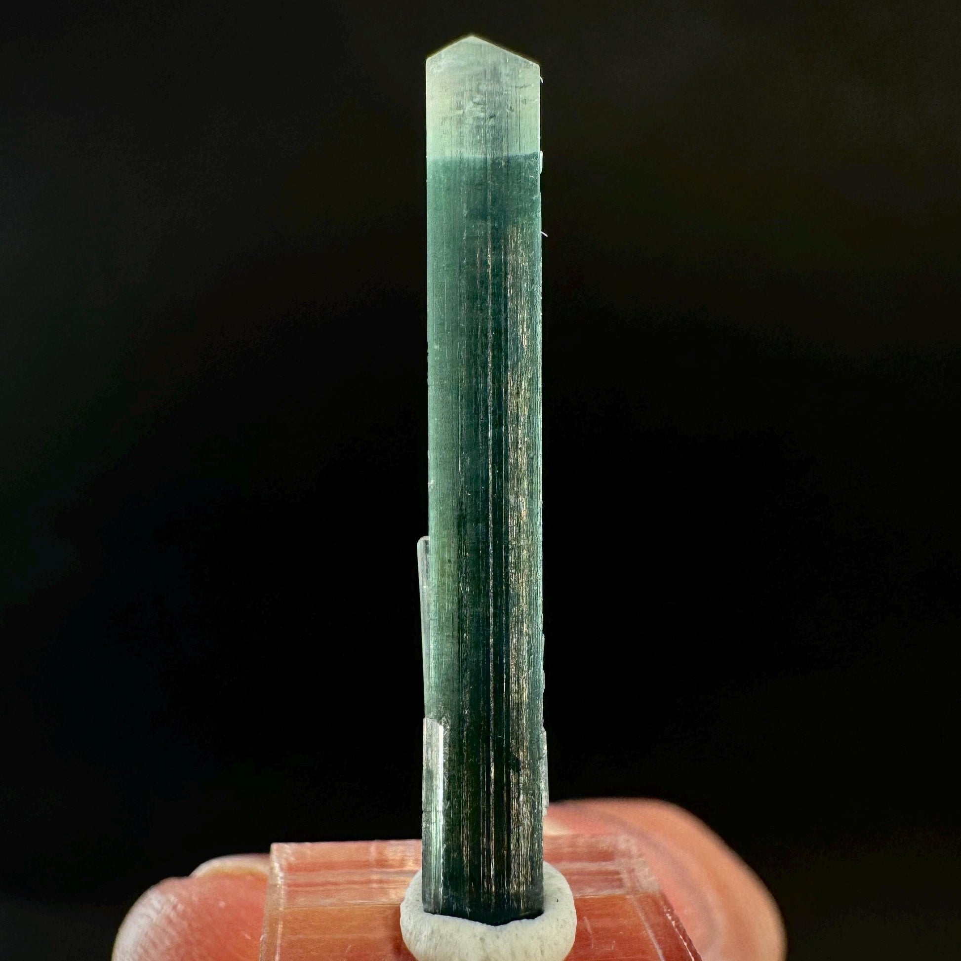 Indicolite Tourmaline Crystal | Natural Blue-Green Mineral Specimen from Pakistan