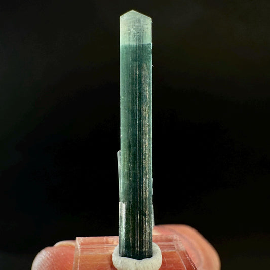 Indicolite Tourmaline Crystal | Natural Blue-Green Mineral Specimen from Pakistan