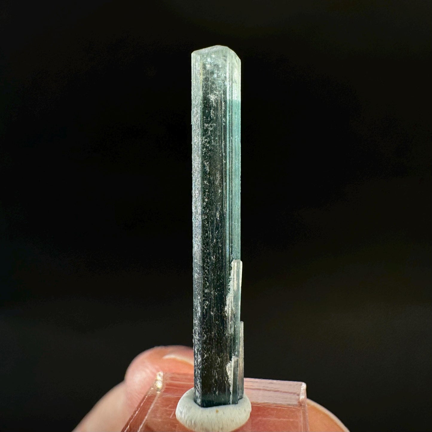 Indicolite Tourmaline Crystal | Natural Blue-Green Mineral Specimen from Pakistan