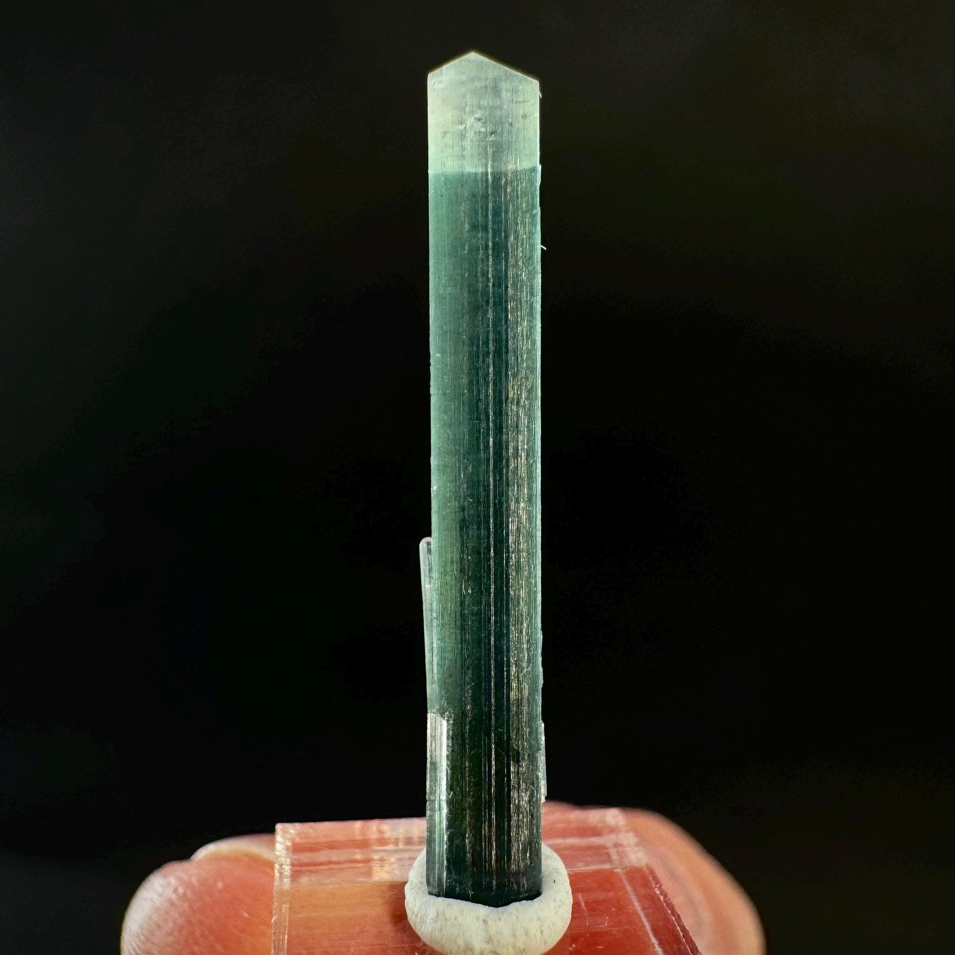 Indicolite Tourmaline Crystal | Natural Blue-Green Mineral Specimen from Pakistan