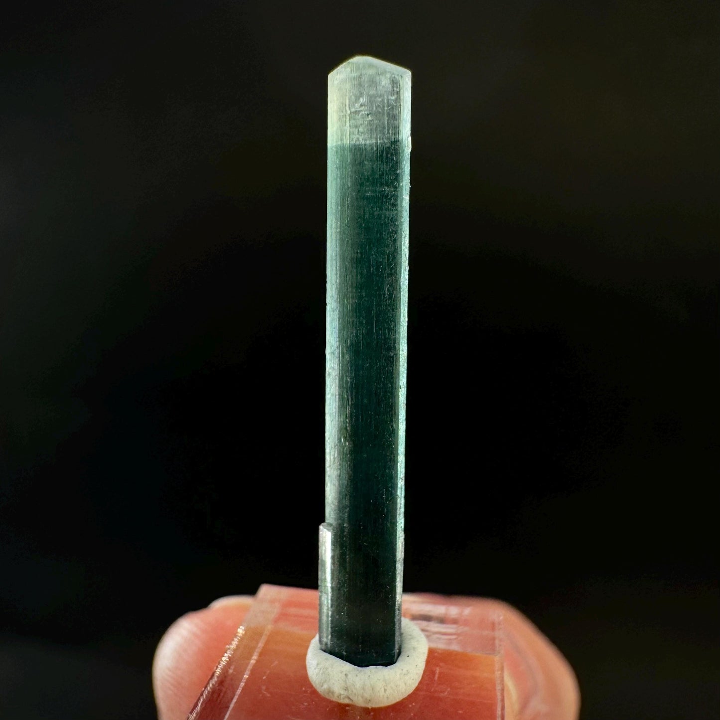 Indicolite Tourmaline Crystal | Natural Blue-Green Mineral Specimen from Pakistan