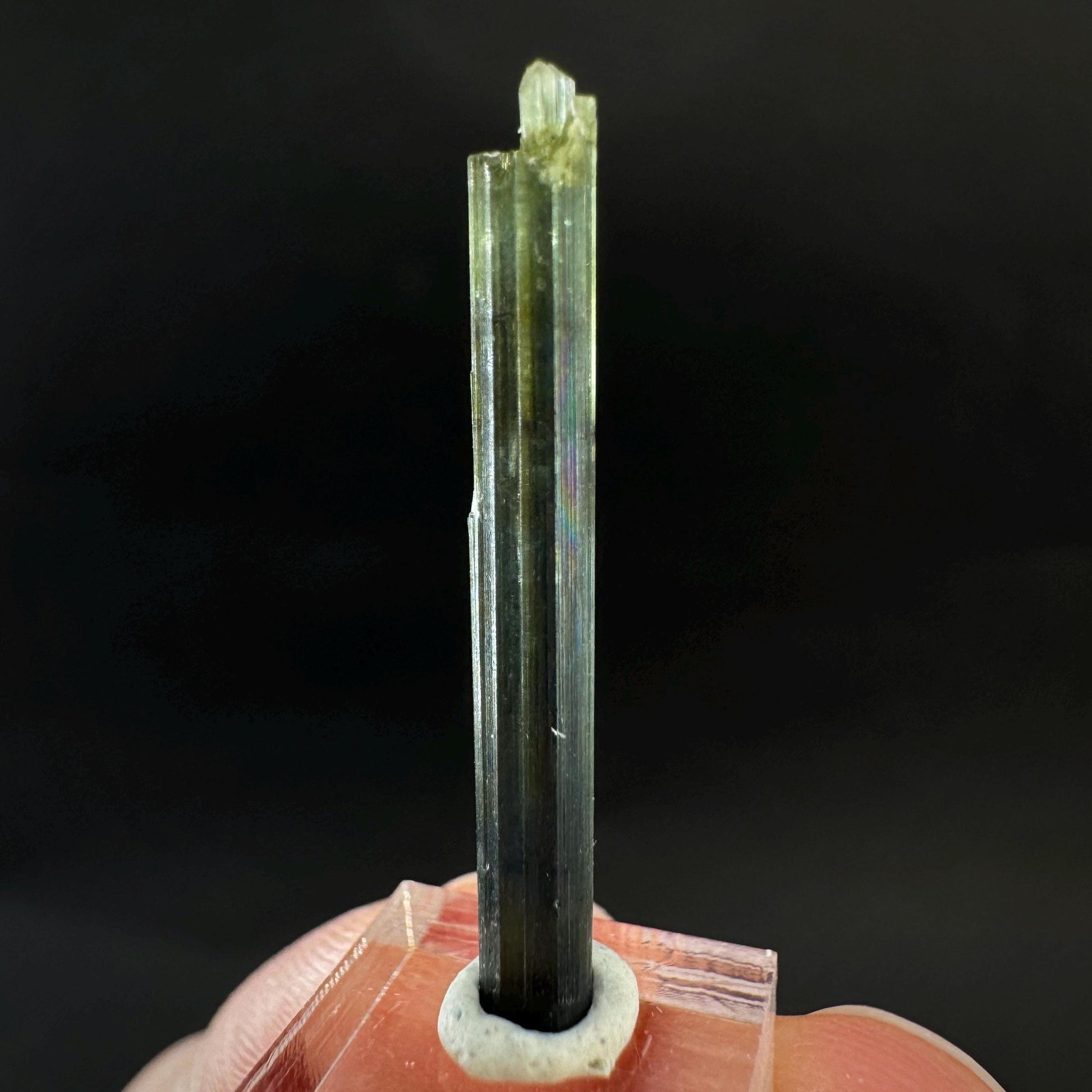 Indicolite Tourmaline Crystal | Natural Blue-Green Mineral Specimen from Pakistan