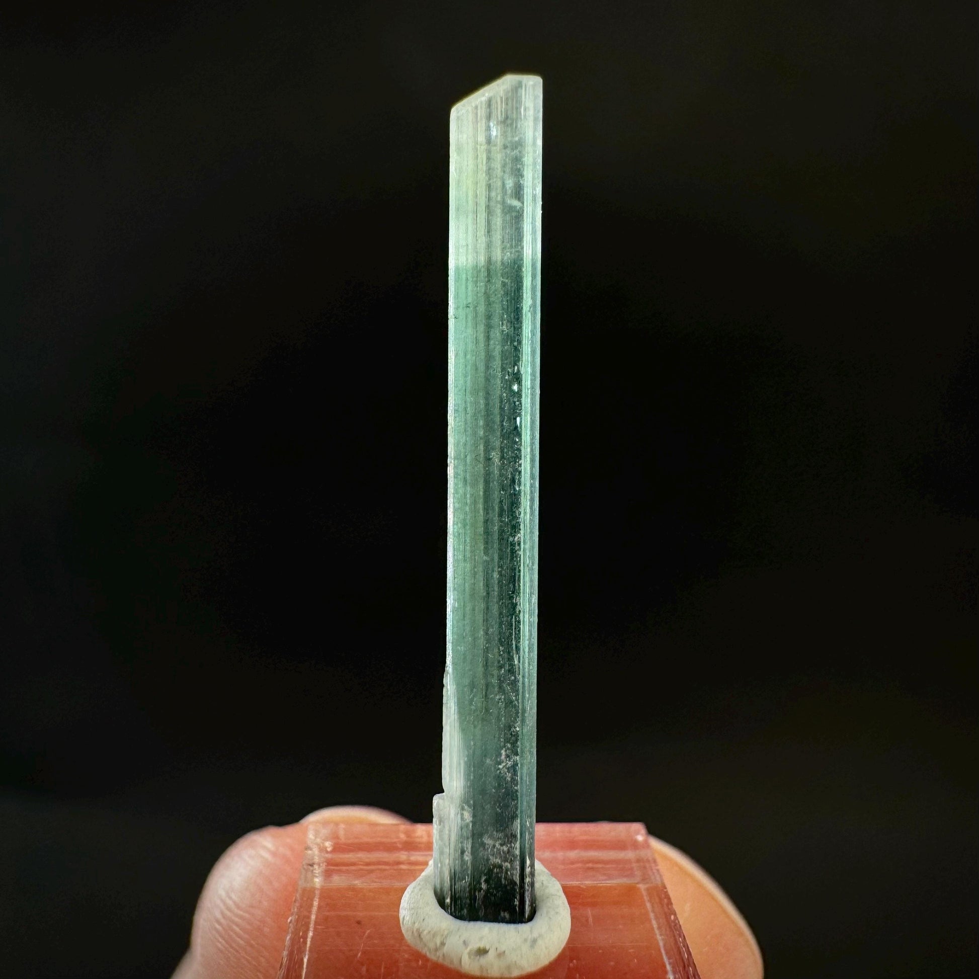 Indicolite Tourmaline Crystal | Natural Blue-Green Mineral Specimen from Pakistan