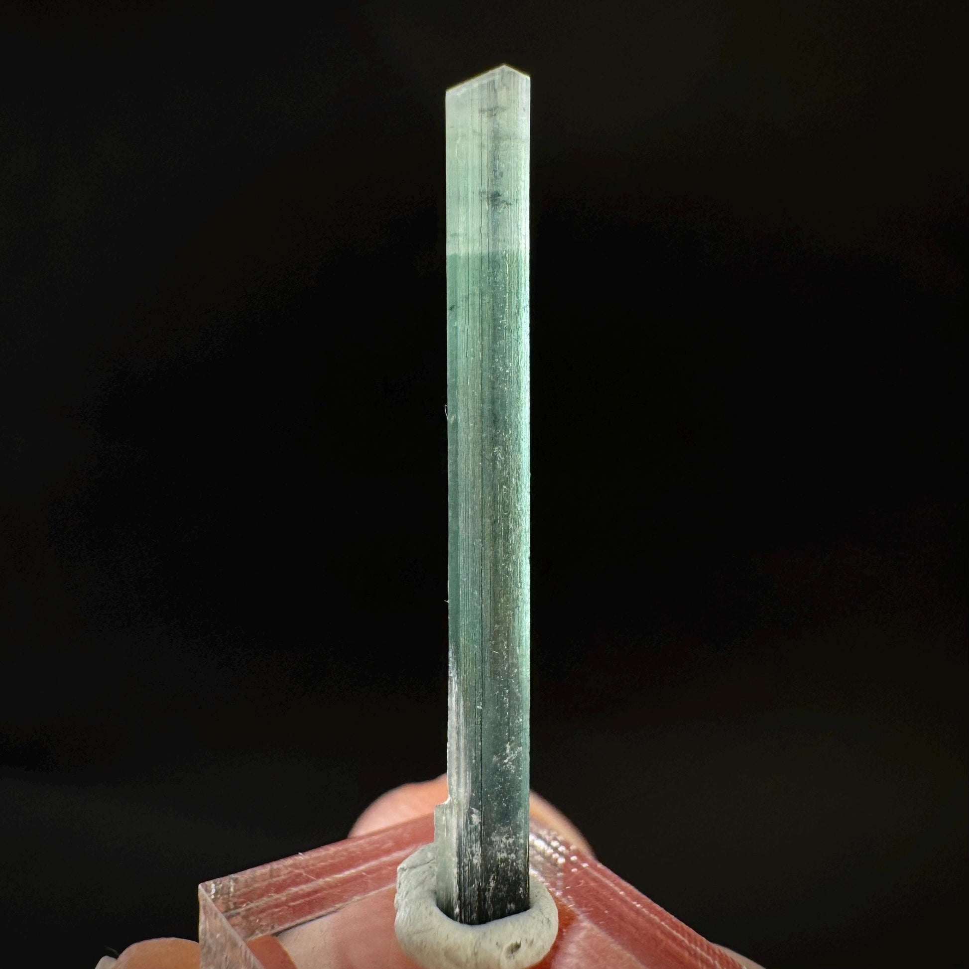 Indicolite Tourmaline Crystal | Natural Blue-Green Mineral Specimen from Pakistan