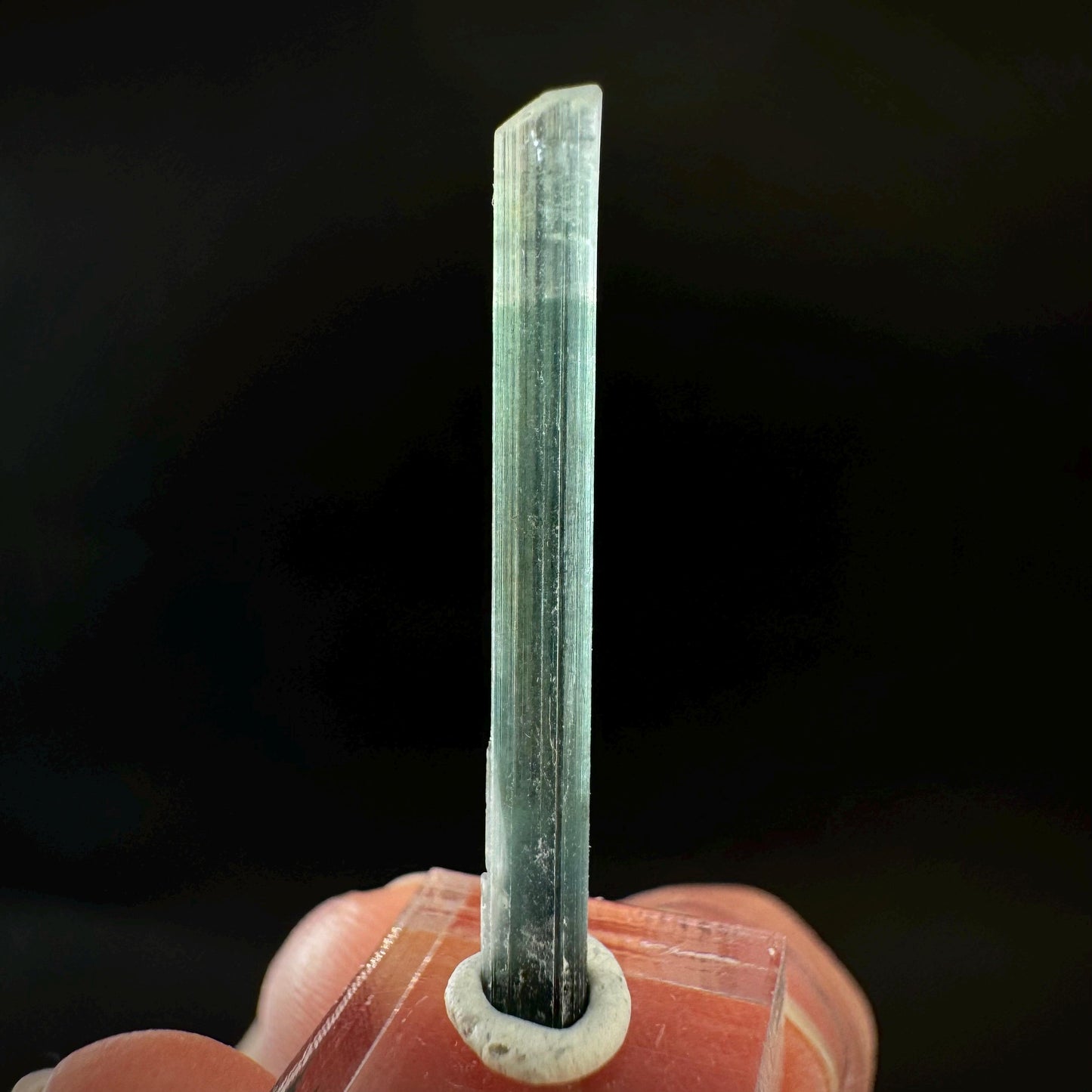 Indicolite Tourmaline Crystal | Natural Blue-Green Mineral Specimen from Pakistan