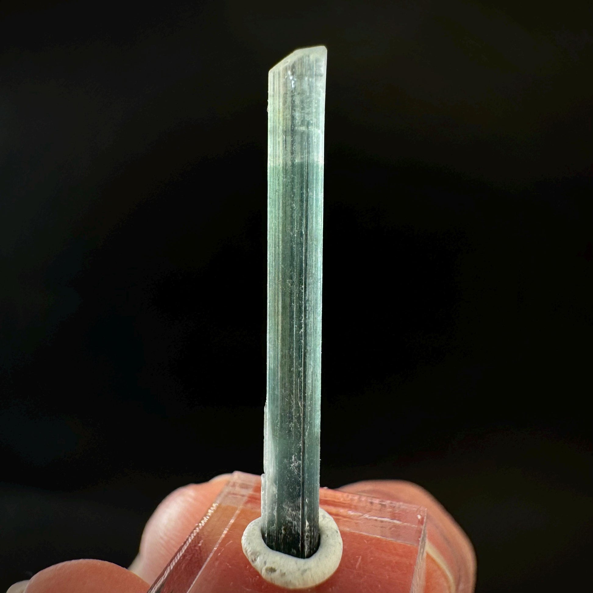 Indicolite Tourmaline Crystal | Natural Blue-Green Mineral Specimen from Pakistan
