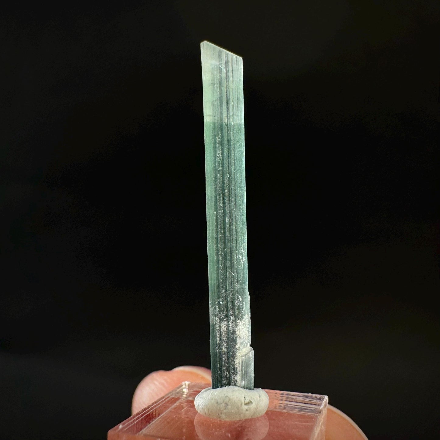 Indicolite Tourmaline Crystal | Natural Blue-Green Mineral Specimen from Pakistan