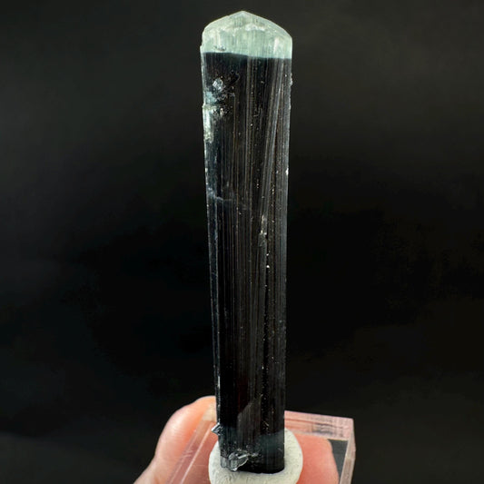 Indicolite Tourmaline Crystal | Natural Blue-Green Mineral Specimen from Pakistan