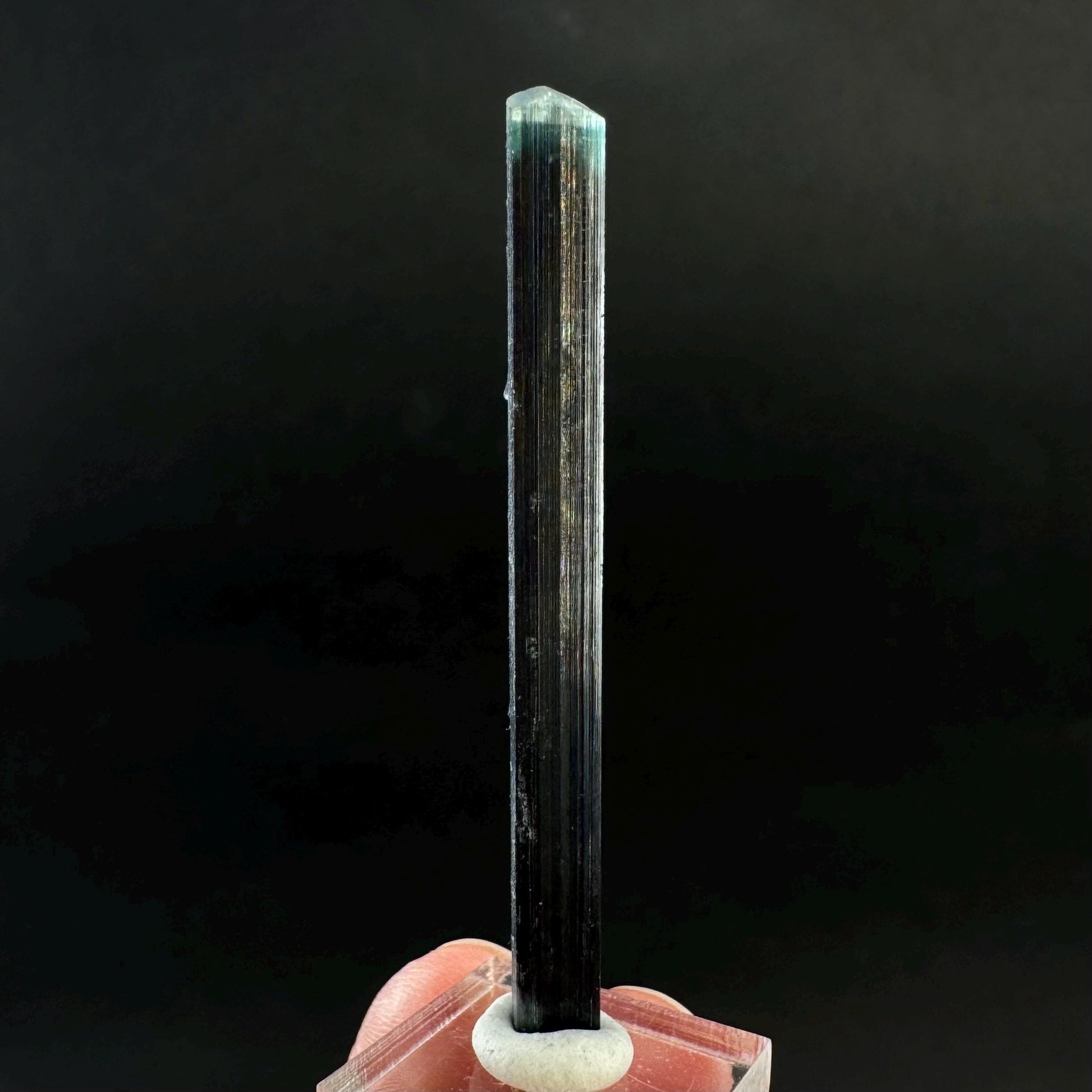 Indicolite Tourmaline Crystal | Natural Blue-Green Mineral Specimen from Pakistan