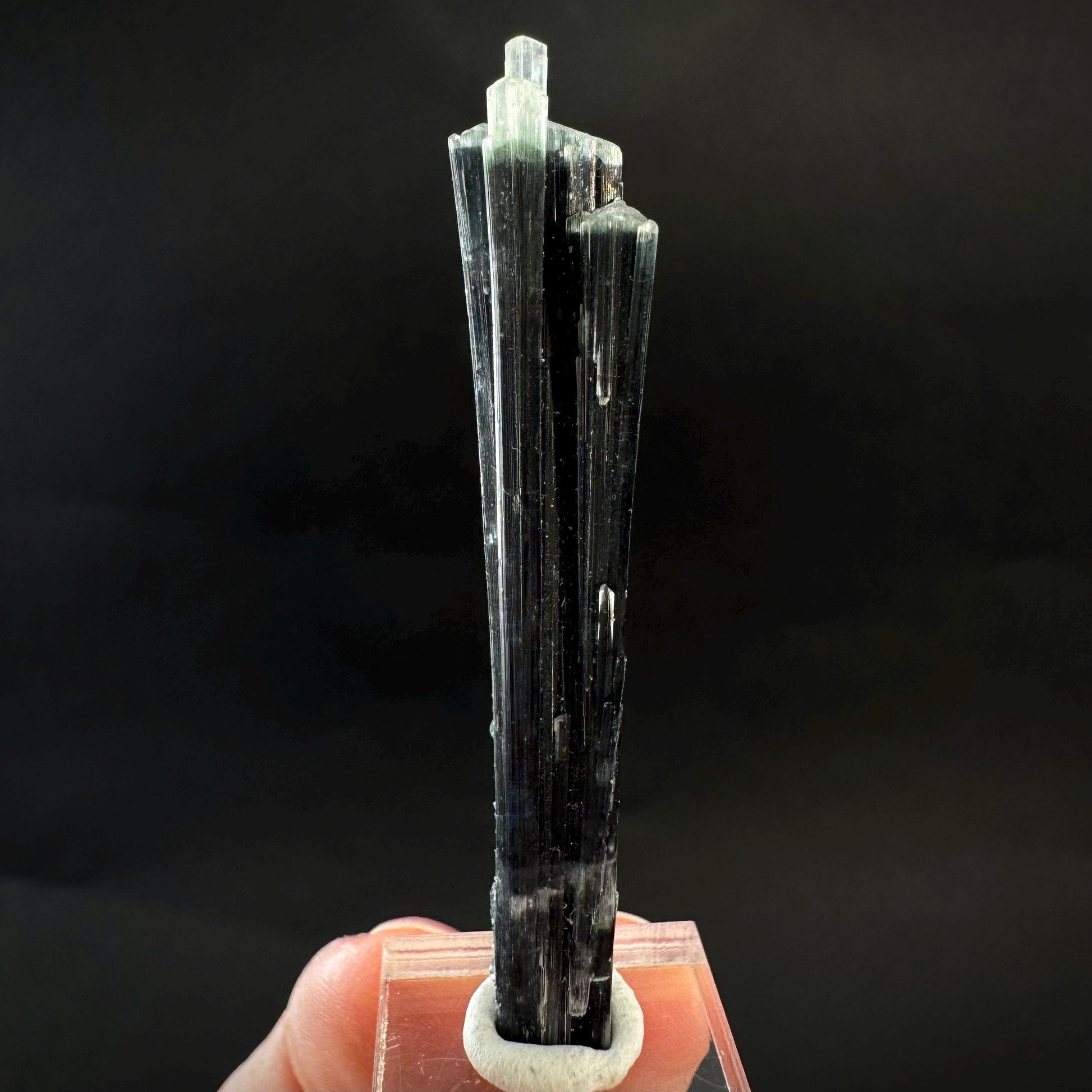 Indicolite Tourmaline Crystal | Natural Blue-Green Mineral Specimen from Pakistan