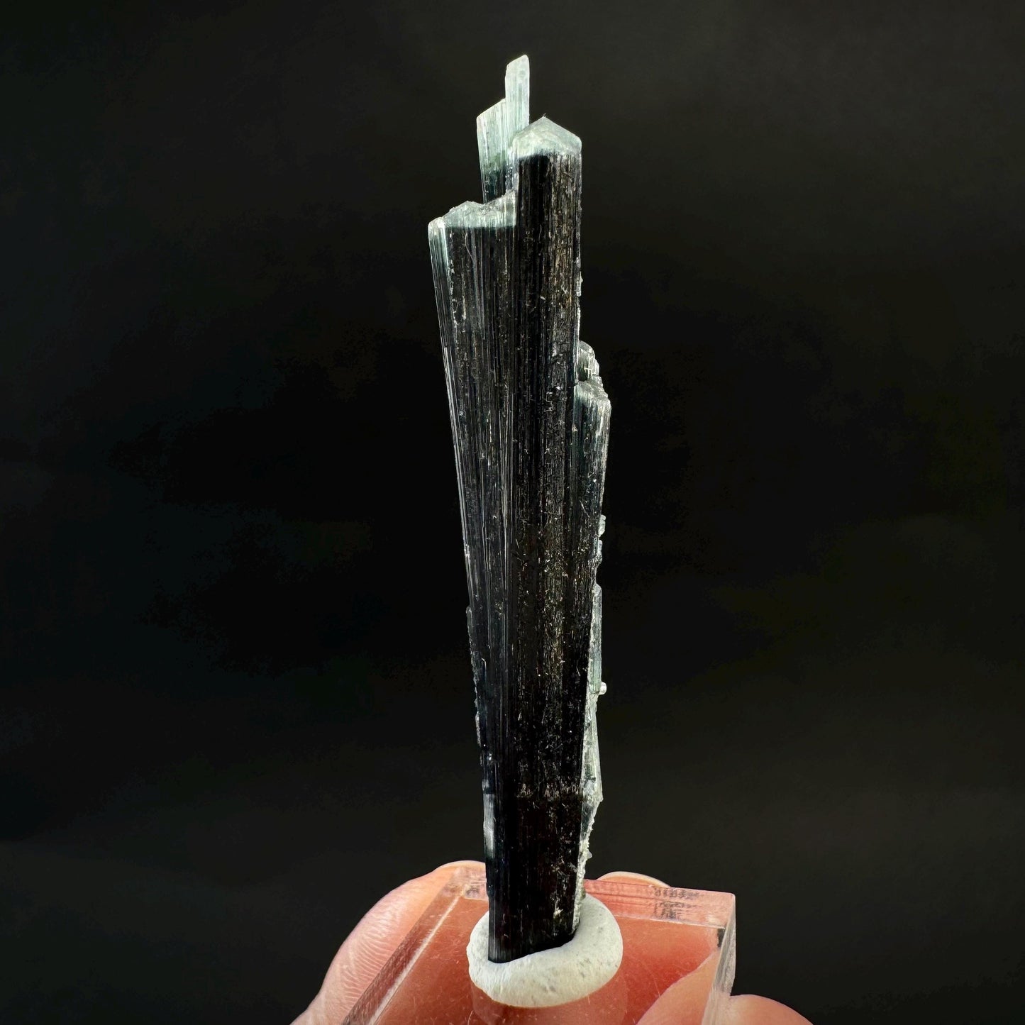 Indicolite Tourmaline Crystal | Natural Blue-Green Mineral Specimen from Pakistan