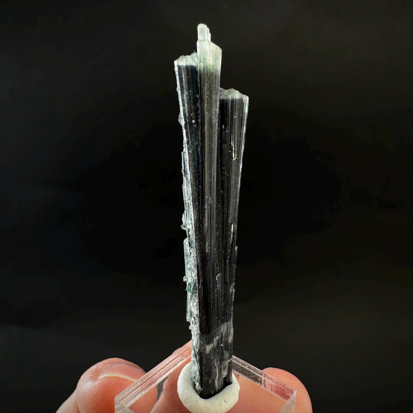 Indicolite Tourmaline Crystal | Natural Blue-Green Mineral Specimen from Pakistan
