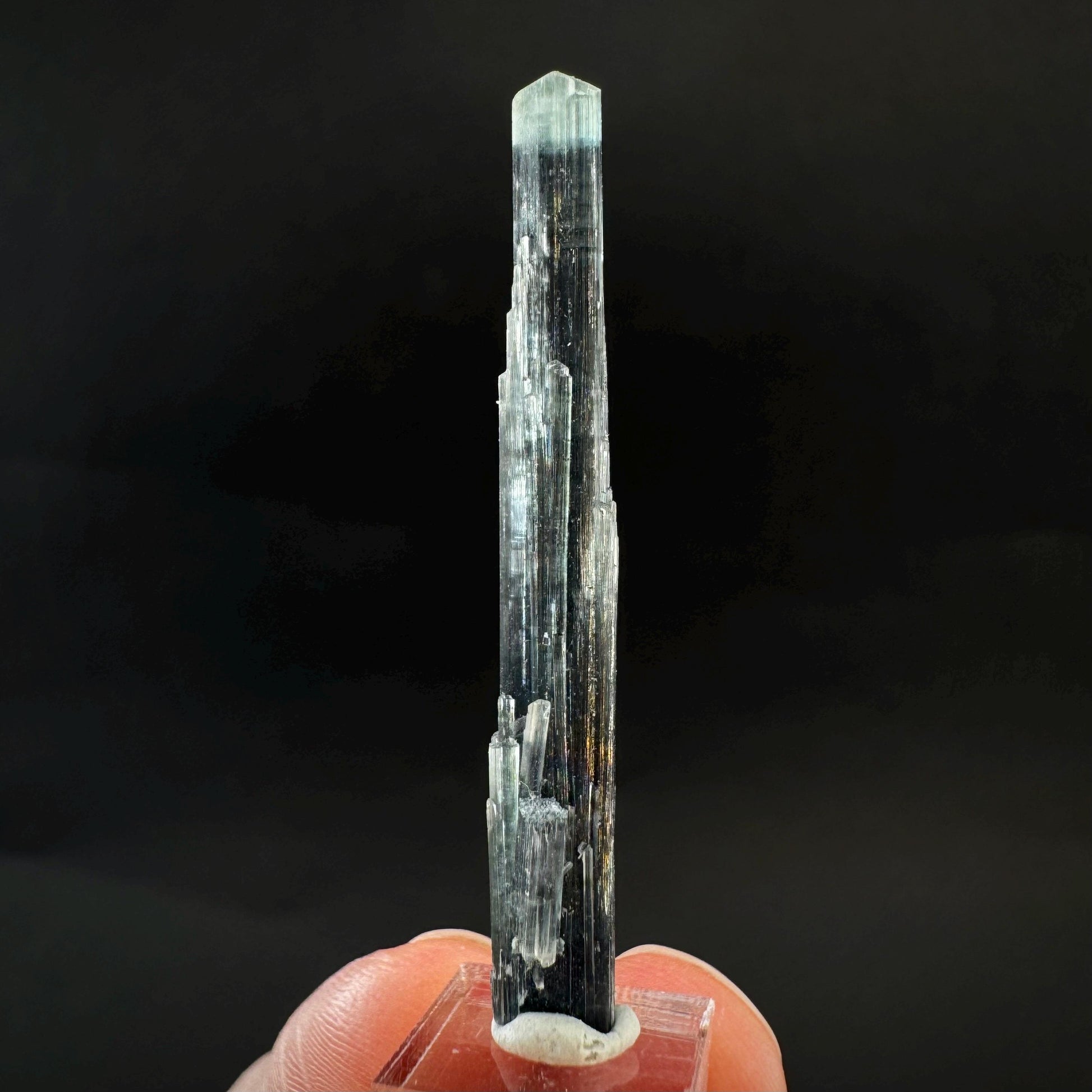 Indicolite Tourmaline Crystal | Natural Blue-Green Mineral Specimen from Pakistan
