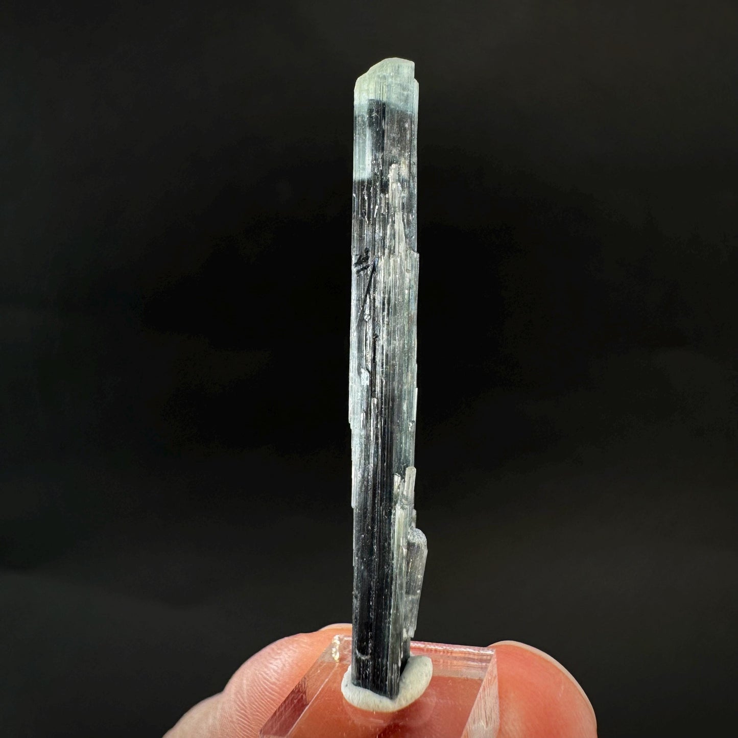 Indicolite Tourmaline Crystal | Natural Blue-Green Mineral Specimen from Pakistan