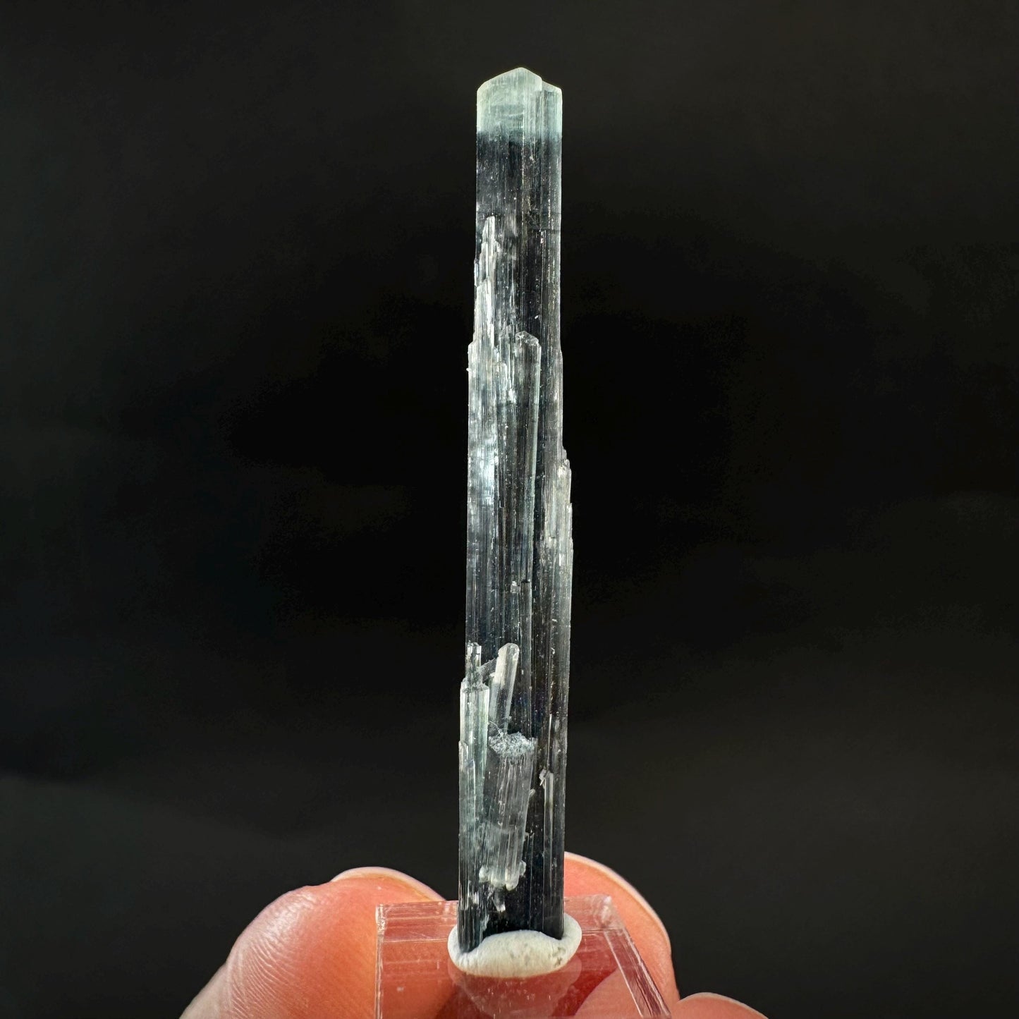 Indicolite Tourmaline Crystal | Natural Blue-Green Mineral Specimen from Pakistan