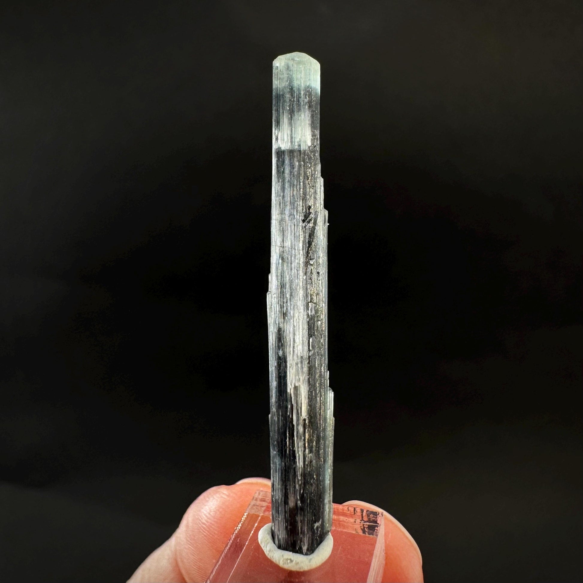 Indicolite Tourmaline Crystal | Natural Blue-Green Mineral Specimen from Pakistan