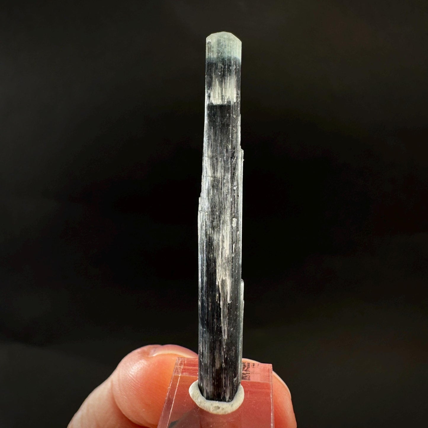 Indicolite Tourmaline Crystal | Natural Blue-Green Mineral Specimen from Pakistan