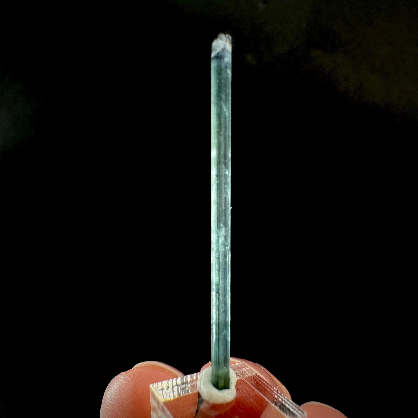 Indicolite Tourmaline Crystal | Natural Blue-Green Mineral Specimen from Pakistan