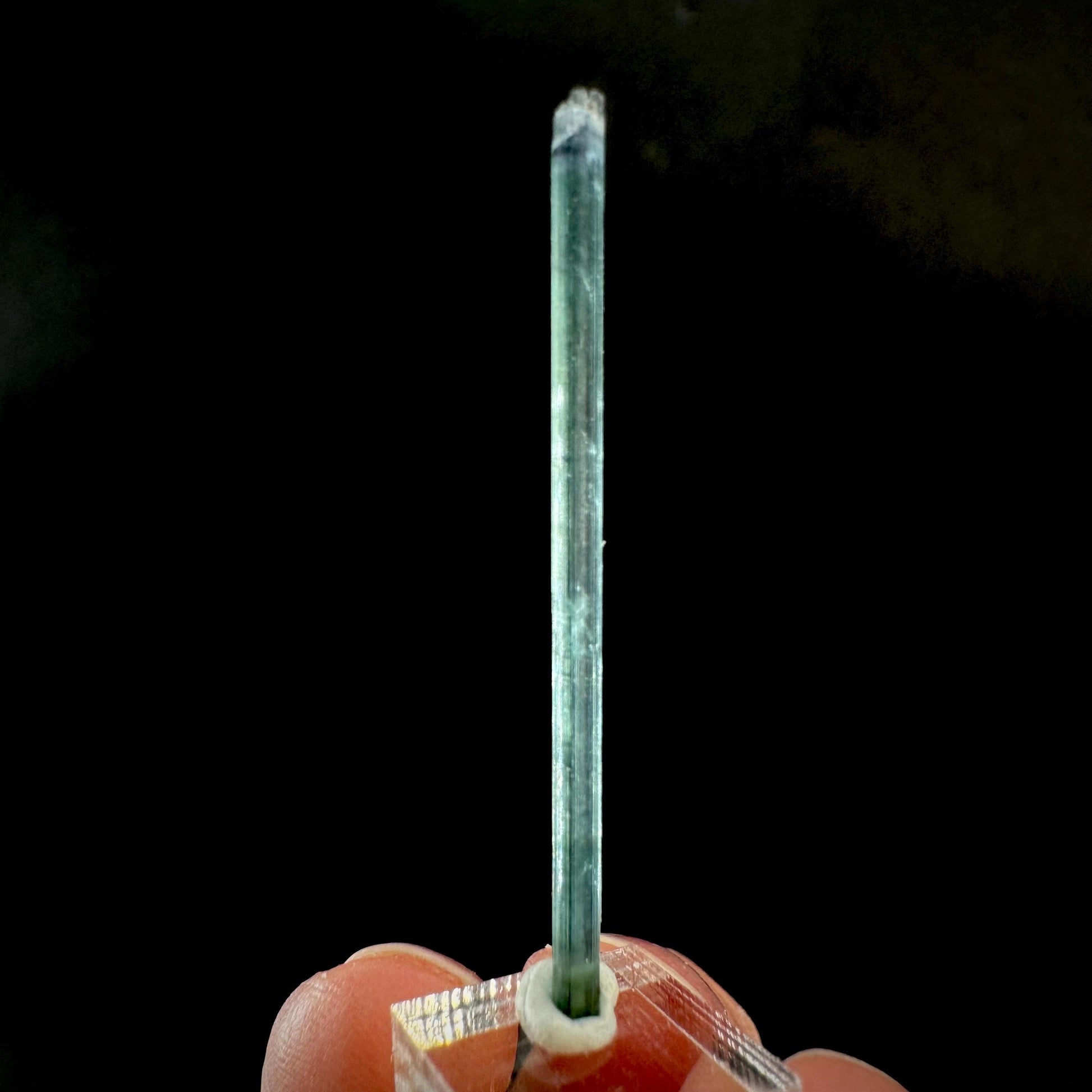 Indicolite Tourmaline Crystal | Natural Blue-Green Mineral Specimen from Pakistan