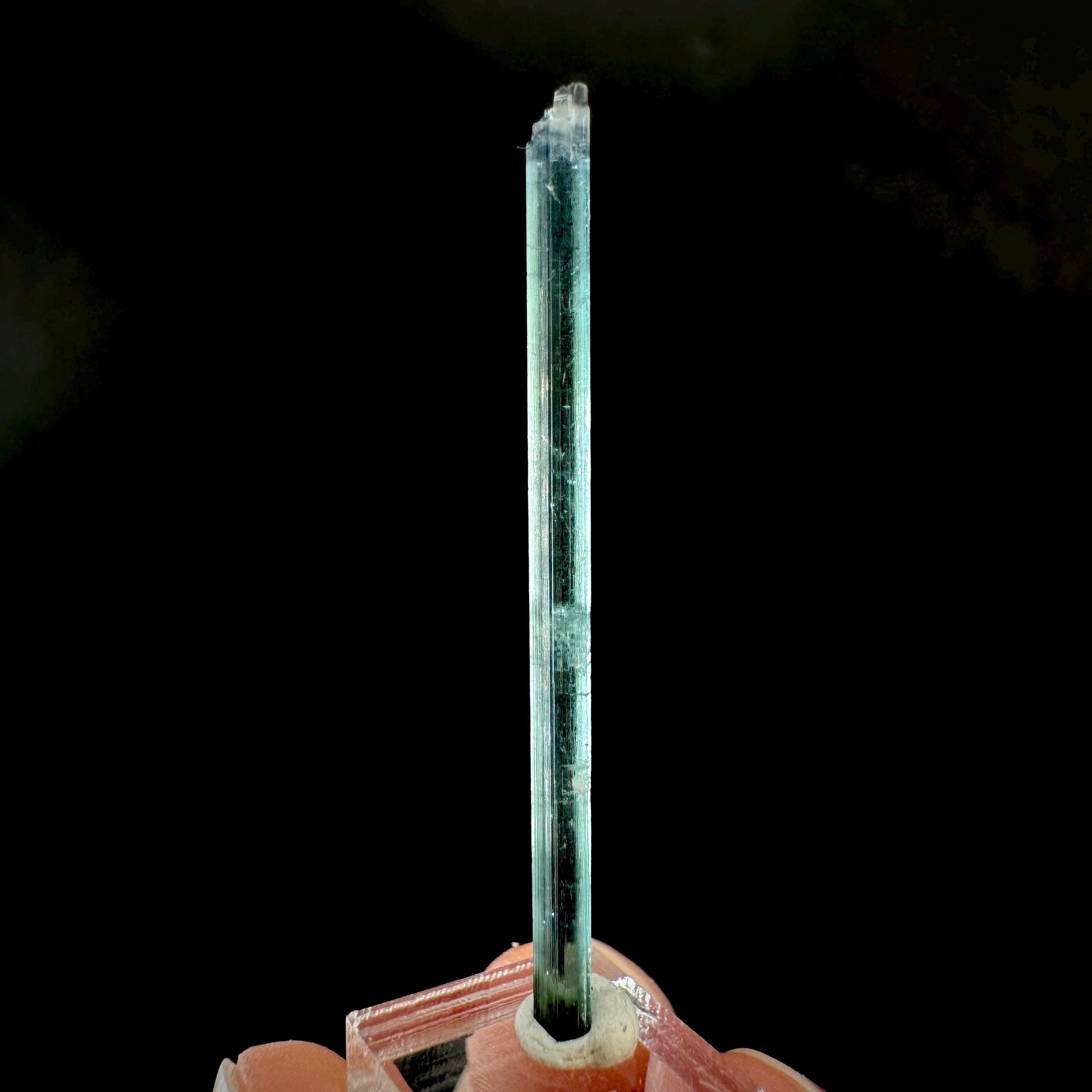 Indicolite Tourmaline Crystal | Natural Blue-Green Mineral Specimen from Pakistan