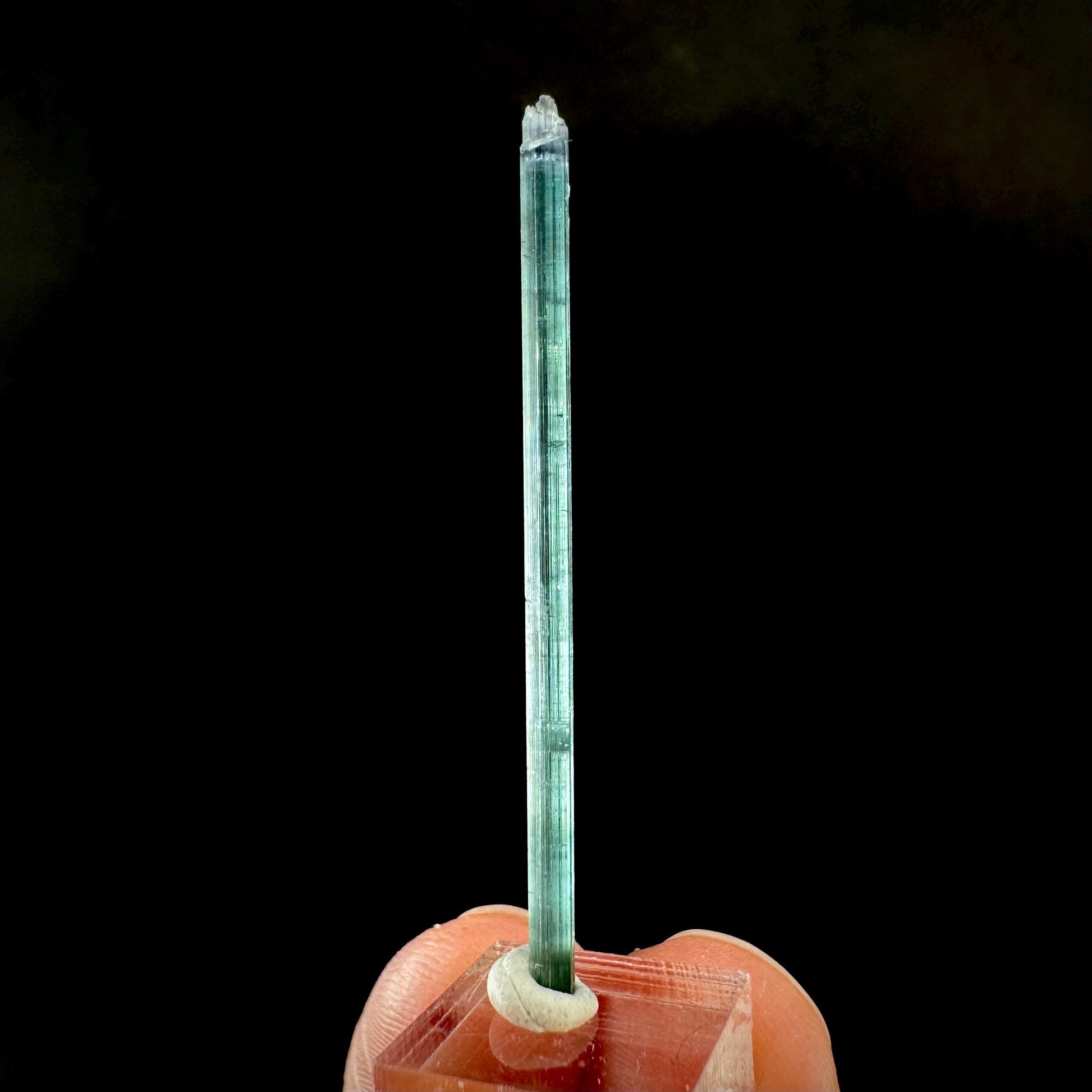 Indicolite Tourmaline Crystal | Natural Blue-Green Mineral Specimen from Pakistan