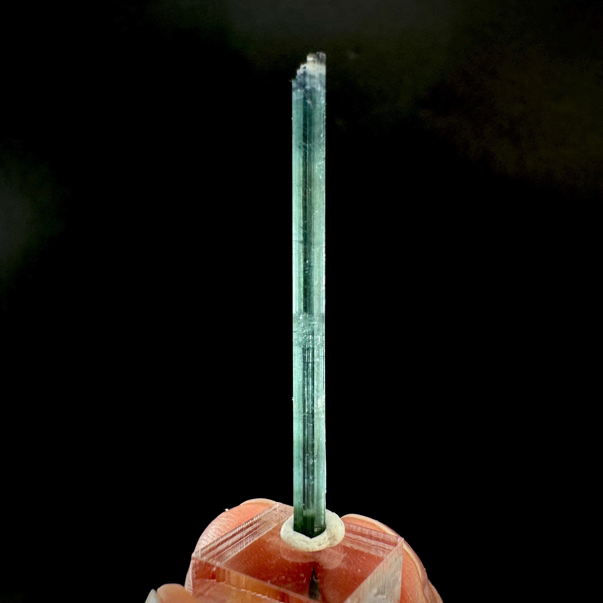 Indicolite Tourmaline Crystal | Natural Blue-Green Mineral Specimen from Pakistan