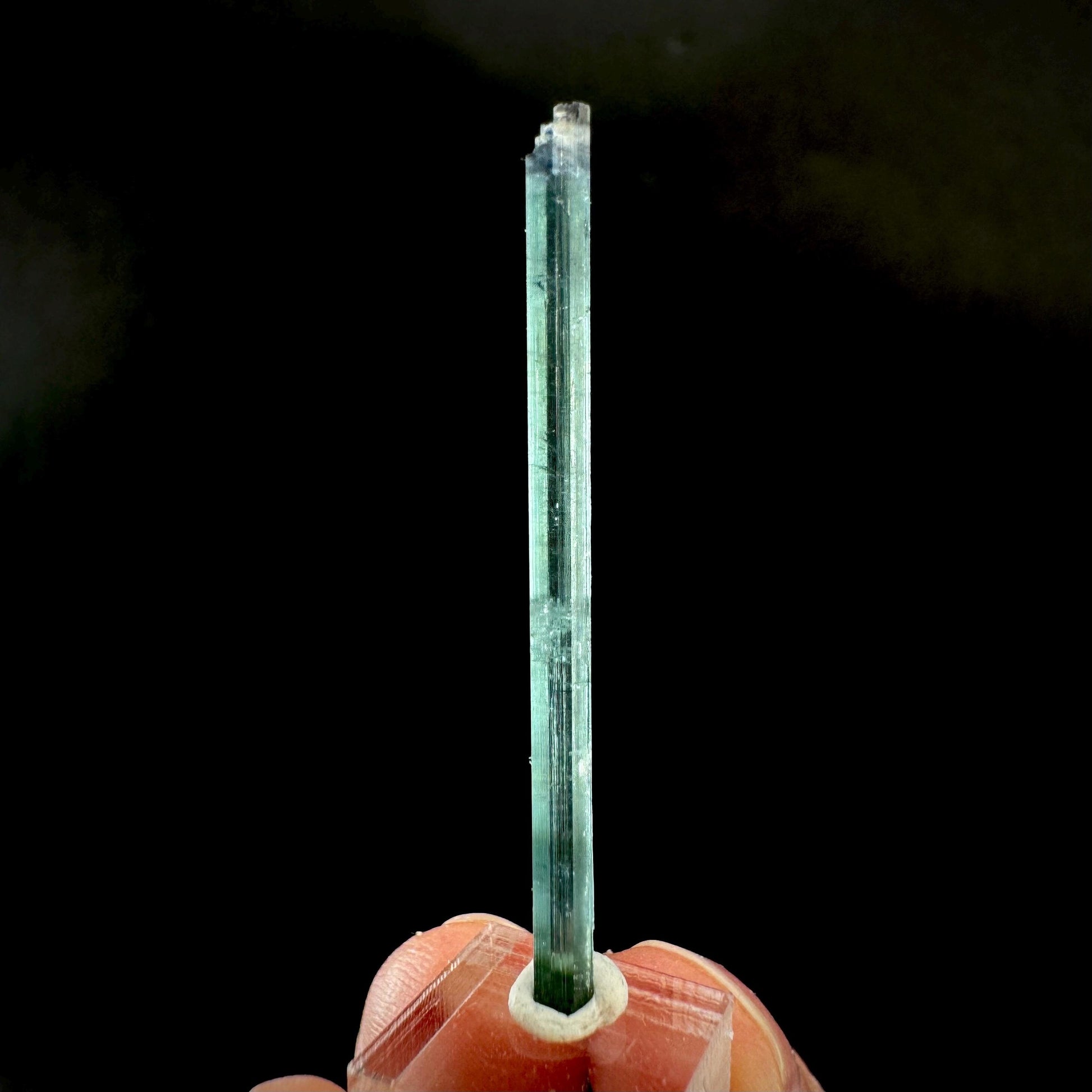 Indicolite Tourmaline Crystal | Natural Blue-Green Mineral Specimen from Pakistan