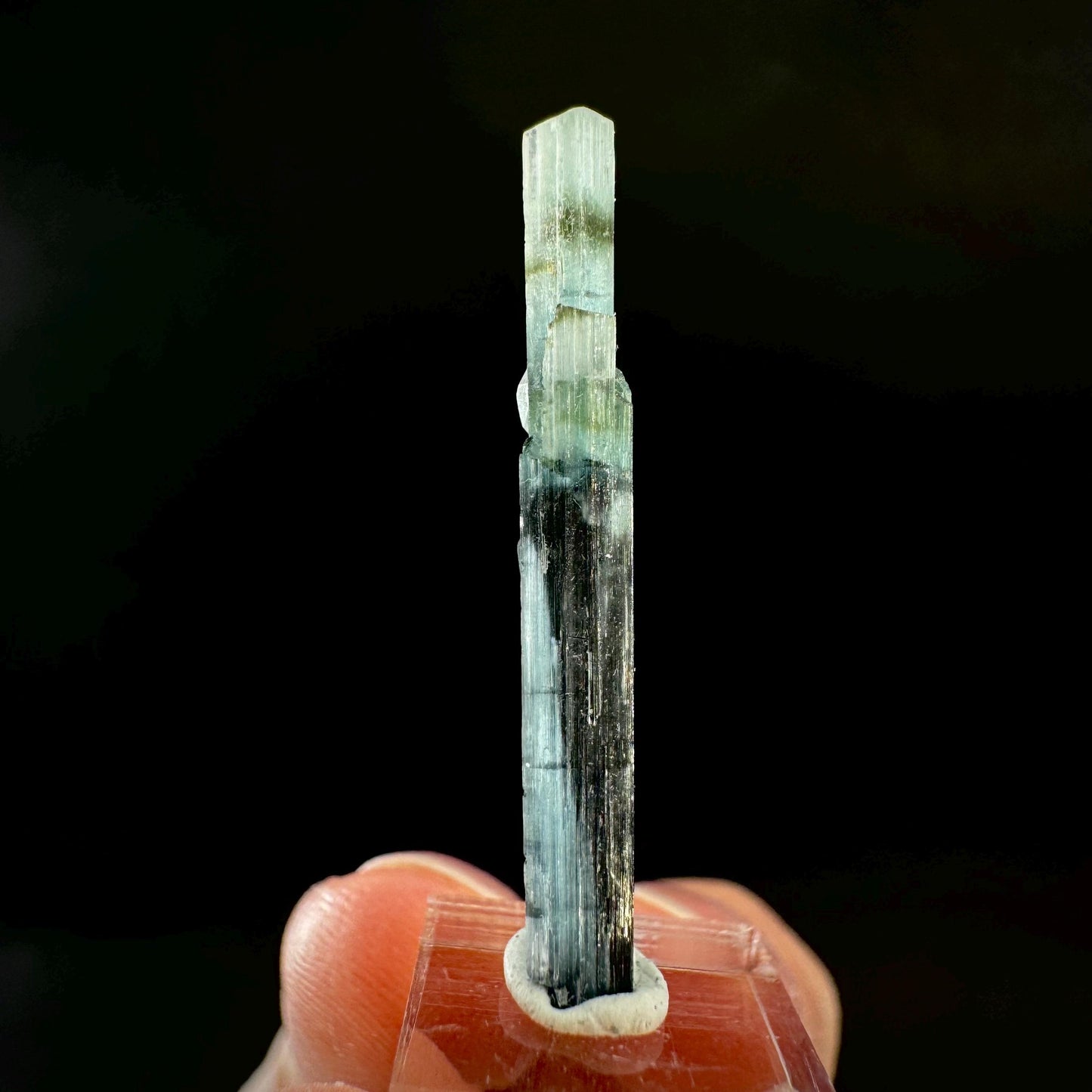 Indicolite Tourmaline Crystal | Natural Blue-Green Mineral Specimen from Pakistan