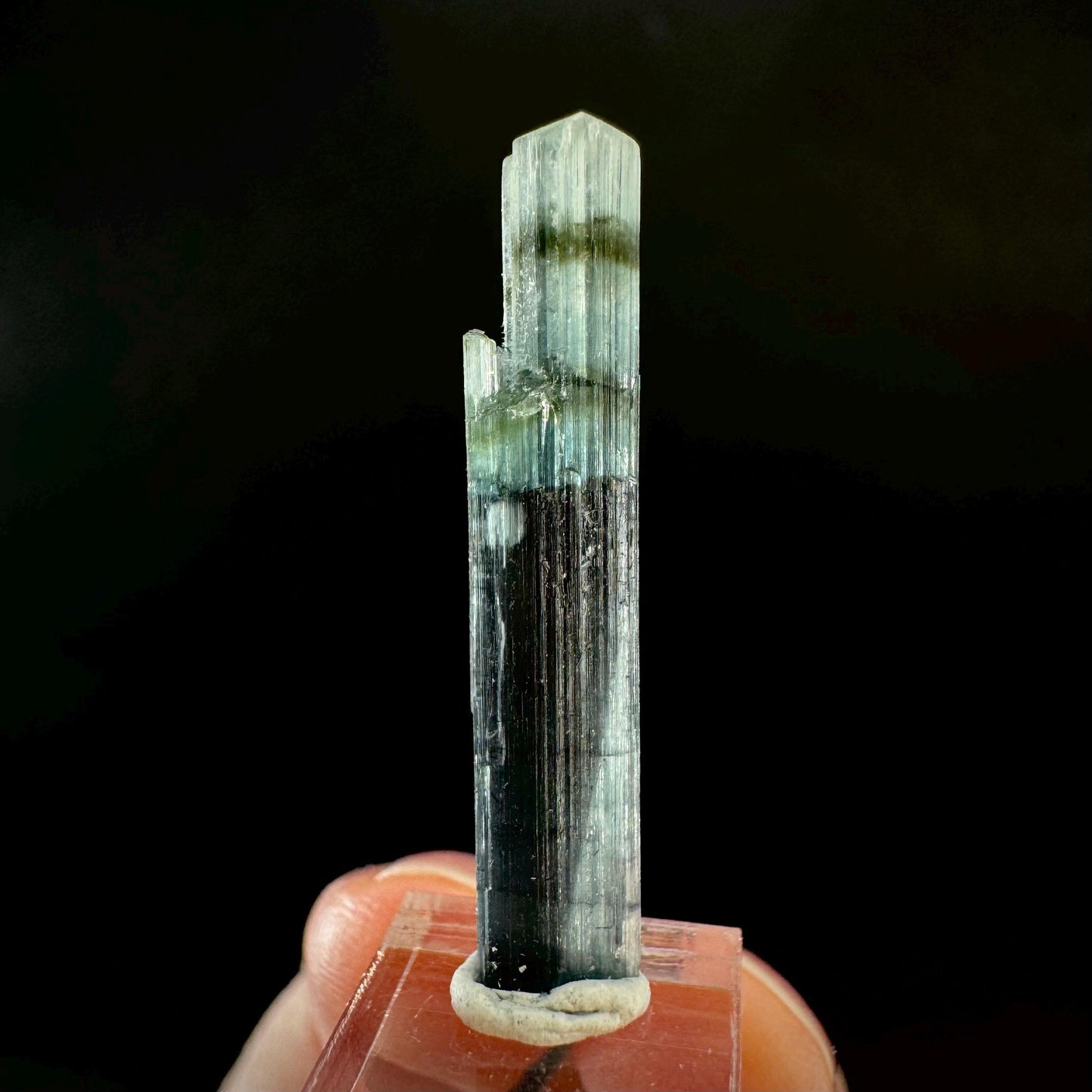 Indicolite Tourmaline Crystal | Natural Blue-Green Mineral Specimen from Pakistan