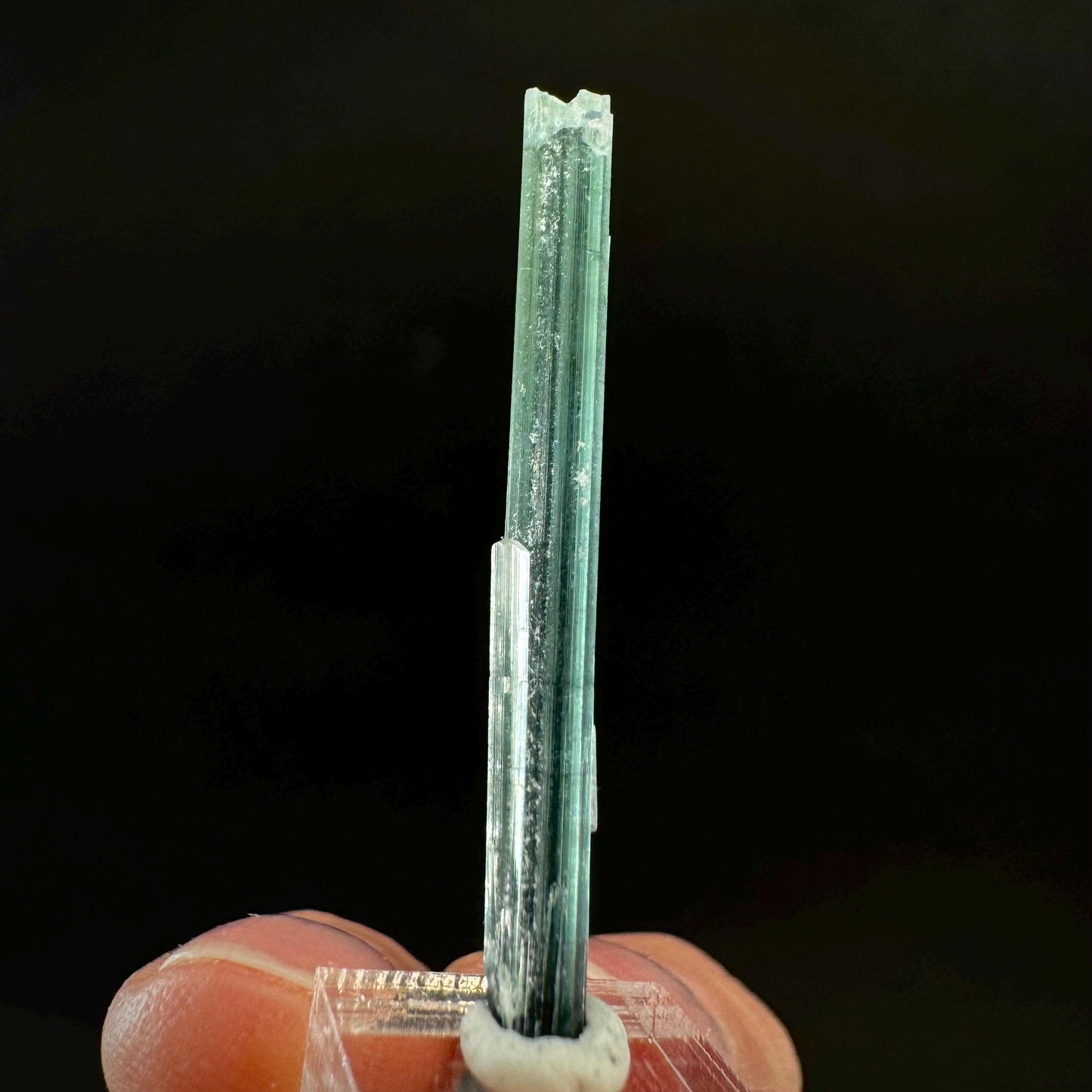Indicolite Tourmaline Crystal | Natural Blue-Green Mineral Specimen from Pakistan