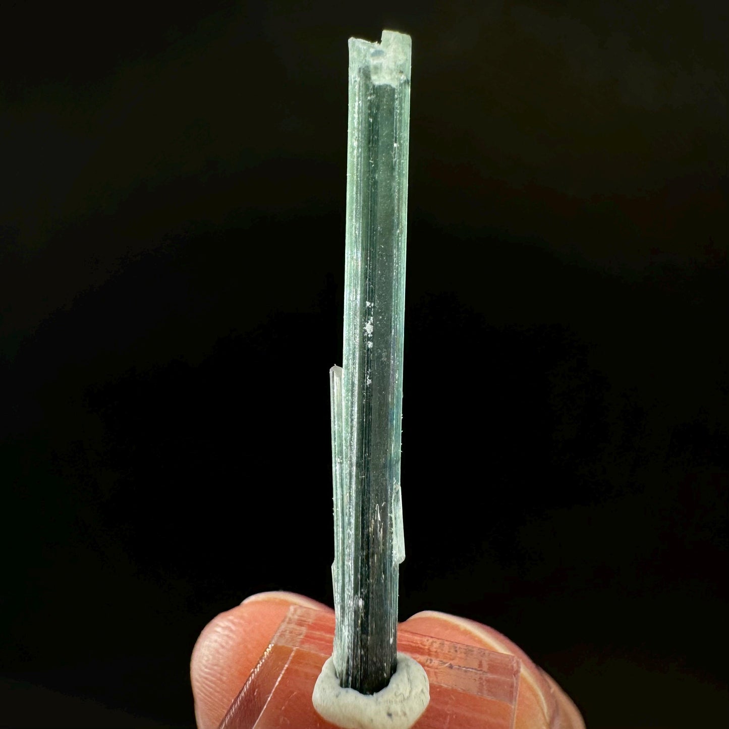 Indicolite Tourmaline Crystal | Natural Blue-Green Mineral Specimen from Pakistan