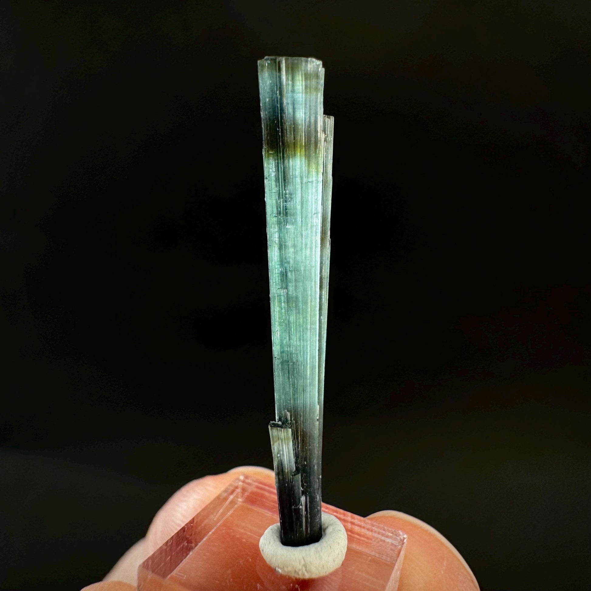Indicolite Tourmaline Crystal | Natural Blue-Green Mineral Specimen from Pakistan