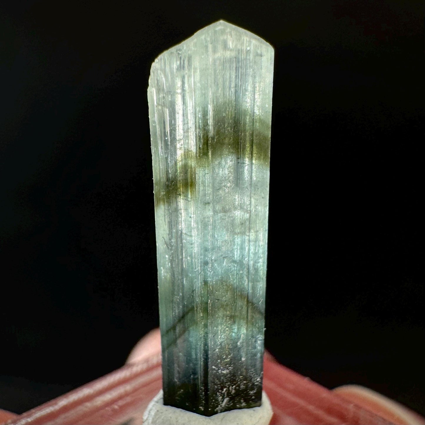 Indicolite Tourmaline Crystal | Natural Blue-Green Mineral Specimen from Pakistan
