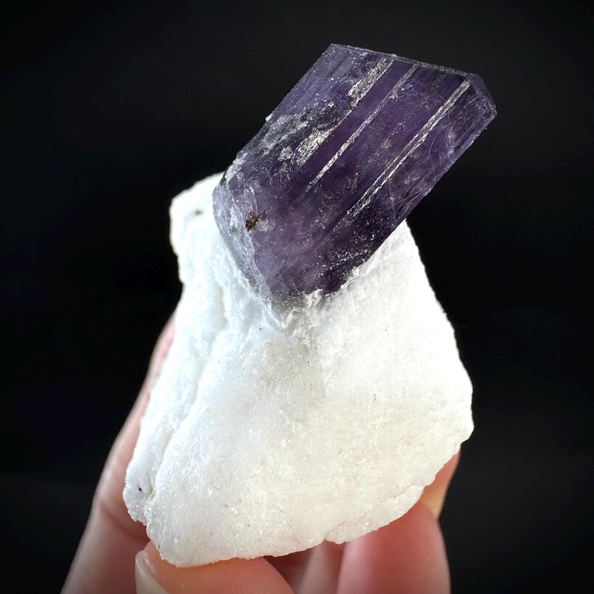 Scapolite on Matrix | Purple Crystal, Mineral Specimen from Afghanistan