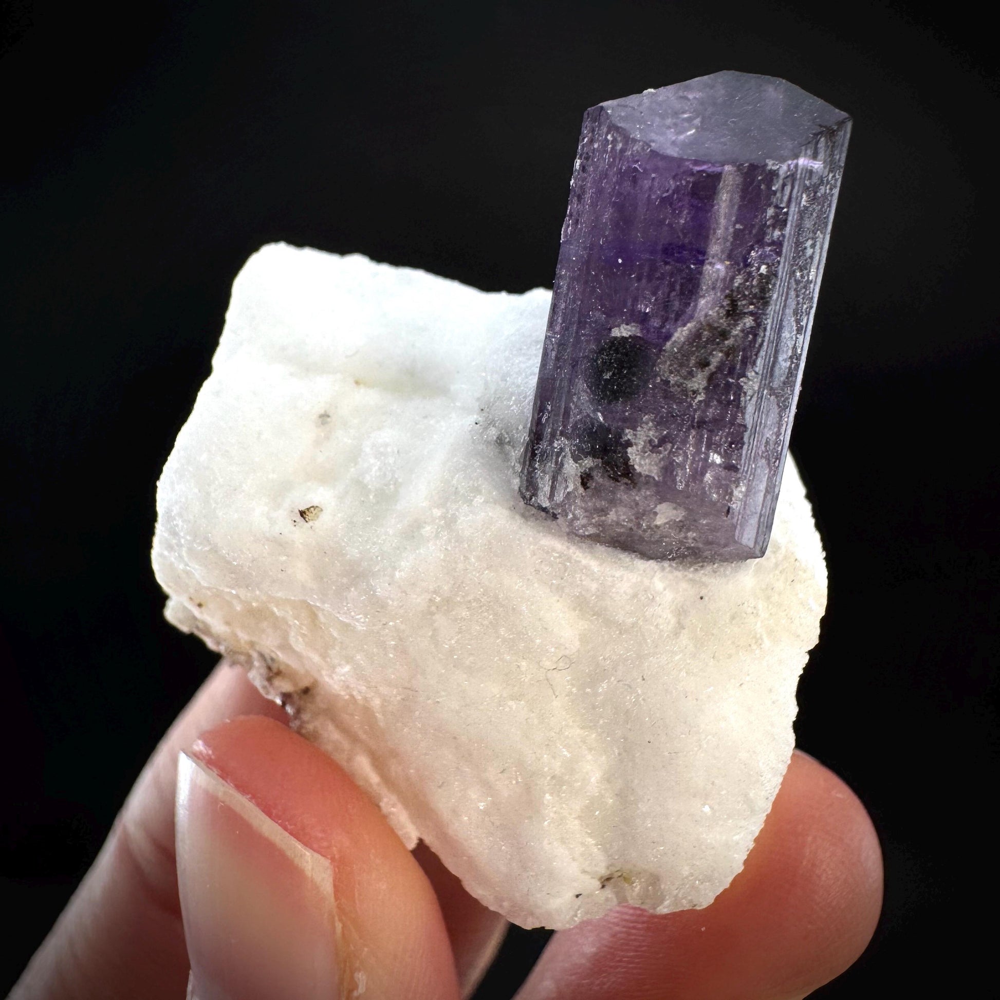 Scapolite on Matrix | Purple Crystal, Mineral Specimen from Afghanistan