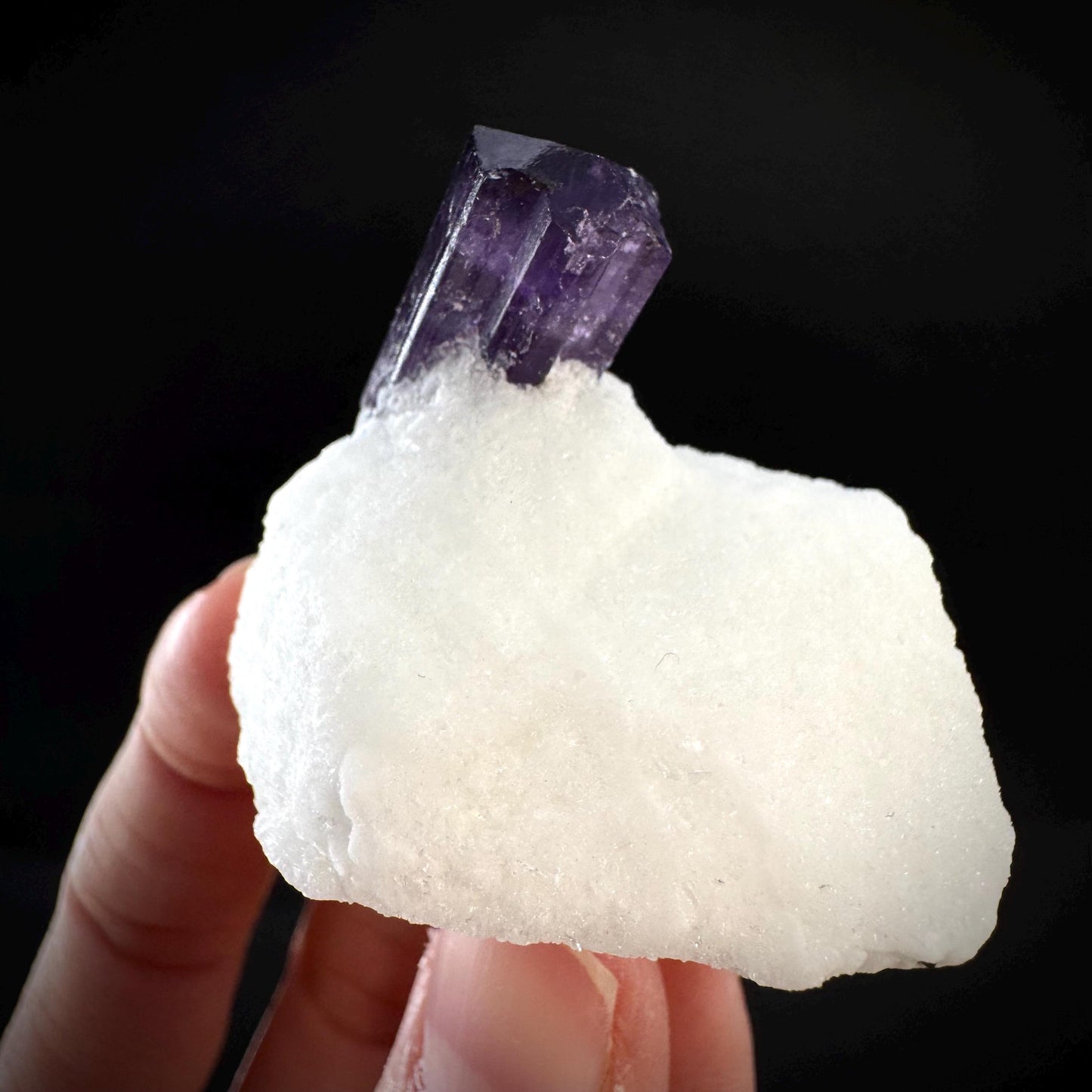 Scapolite on Matrix | Purple Crystal, Mineral Specimen from Afghanistan